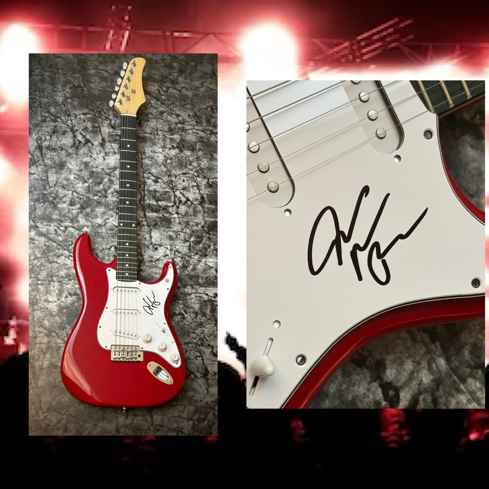 GFA I'll Stand By You Star  * JAKE WESLEY ROGERS * Signed Electric Guitar J4 COA