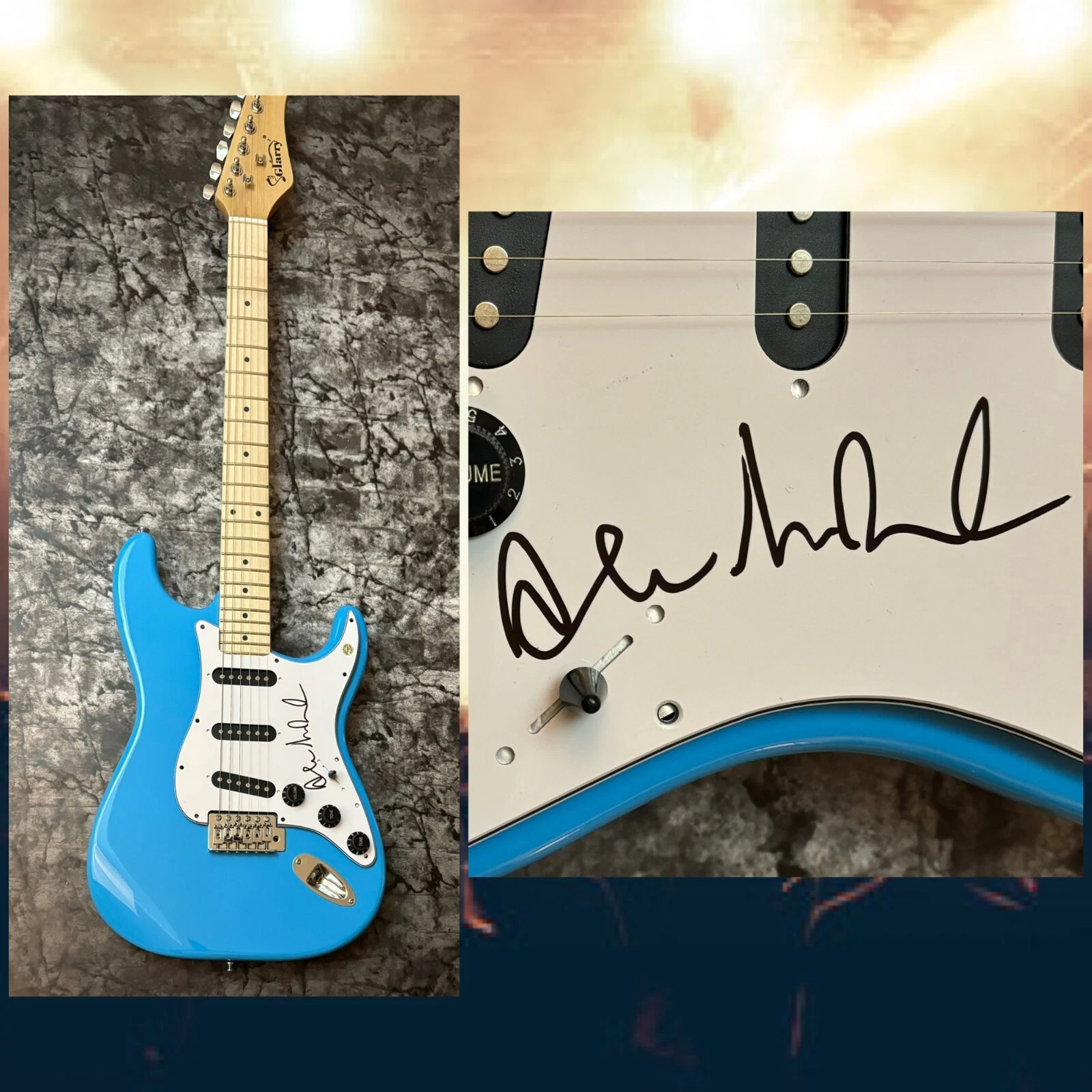 GFA into the Wilderness Star  * ANDREW McMAHON * Signed Electric Guitar COA