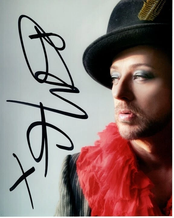 BOY GEORGE Signed Autographed 8x10 Photo