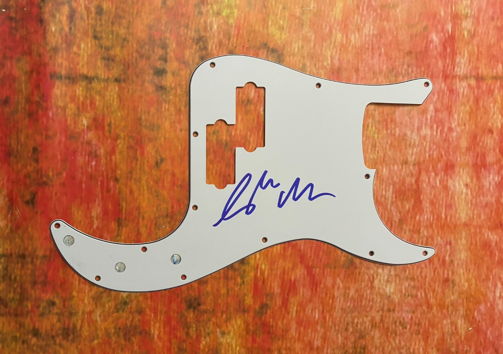 GFA The Sex Pistols  * GLEN MATLOCK *  Signed Electric Bass Pickguard PROOF  COA