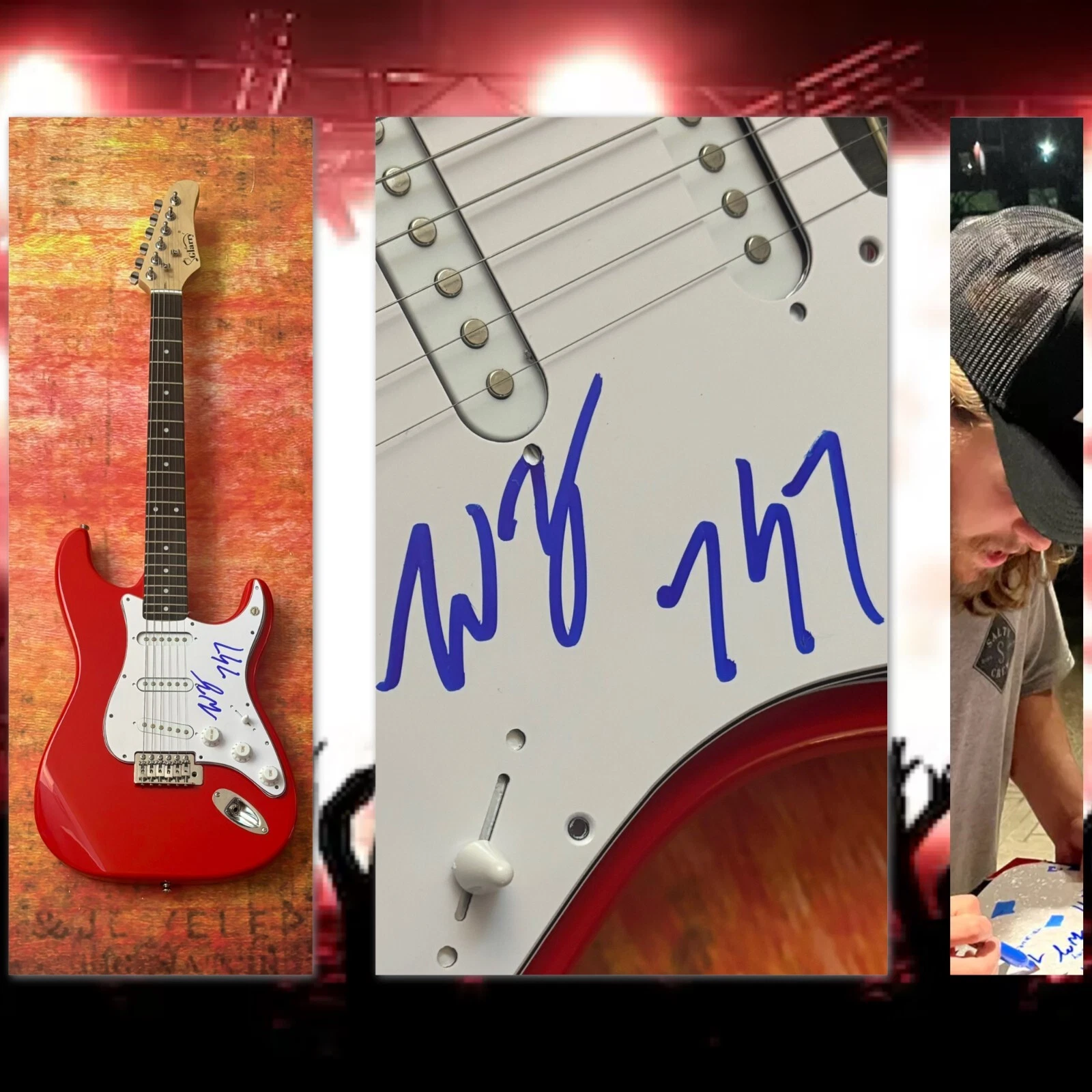 GFA Pretty Little Poison Star  * WARREN ZEIDERS *  Signed Electric Guitar COA