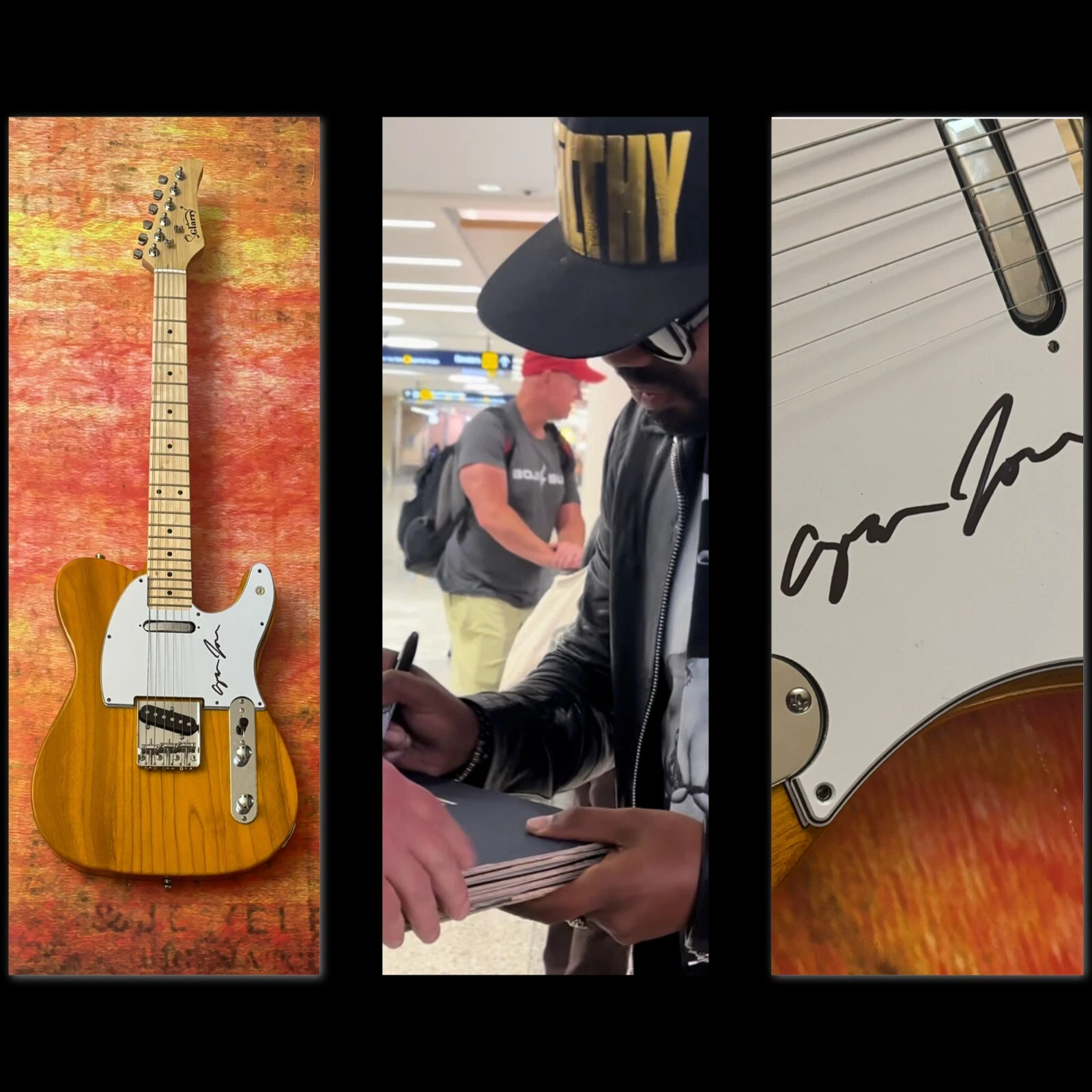 GFA Child of the State Star  * AYRON JONES *  Signed Electric Guitar PROOF COA