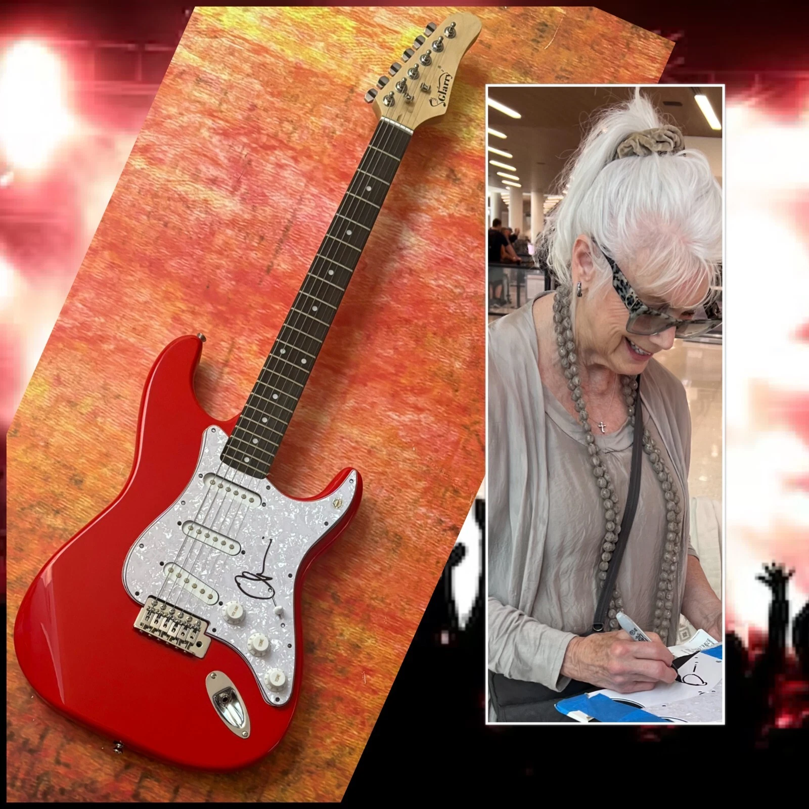 GFA Country Star Love Hurts  * EMMYLOU HARRIS * Signed Electric Guitar PROOF COA