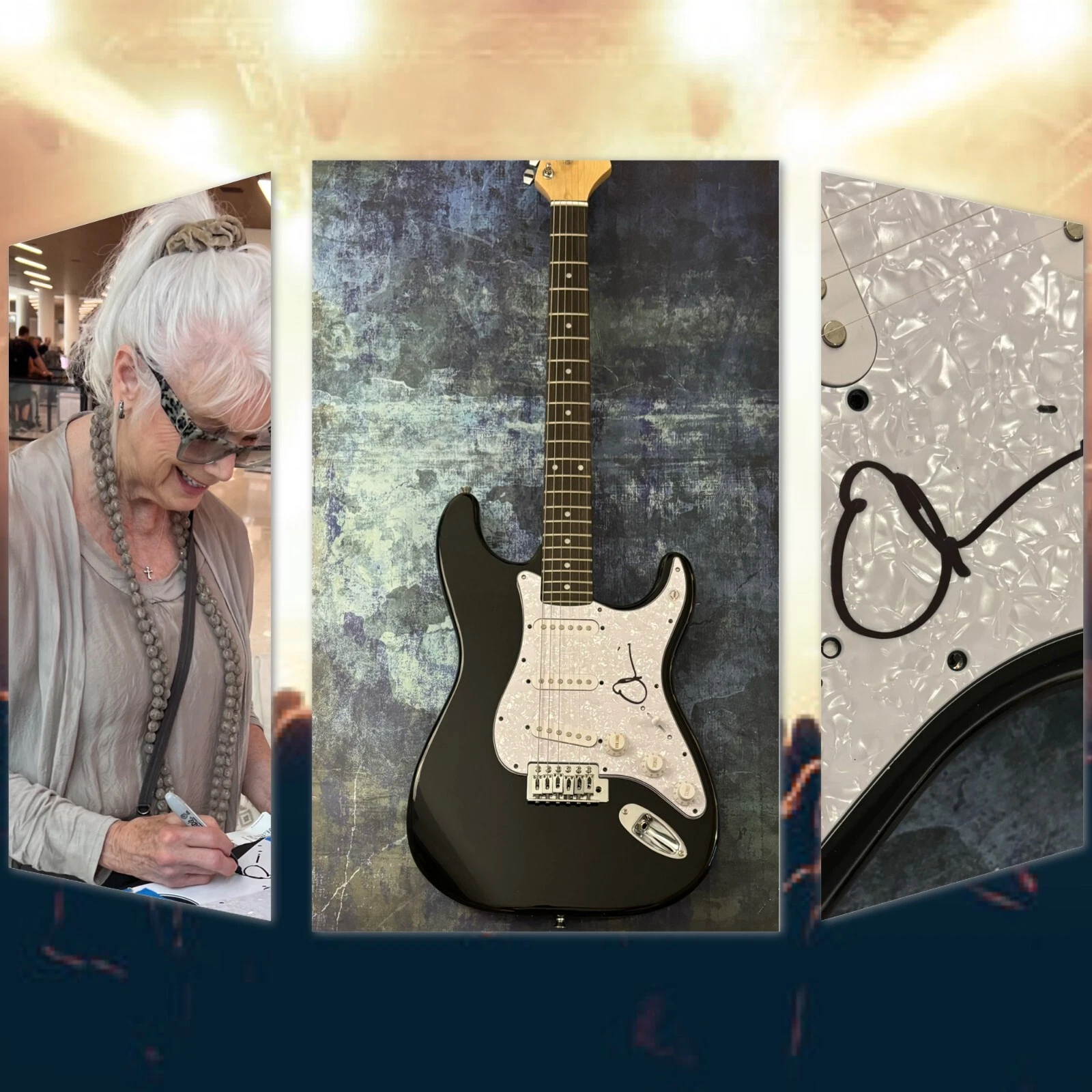 GFA Country Star Love Hurts  * EMMYLOU HARRIS * Signed Electric Guitar PROOF COA