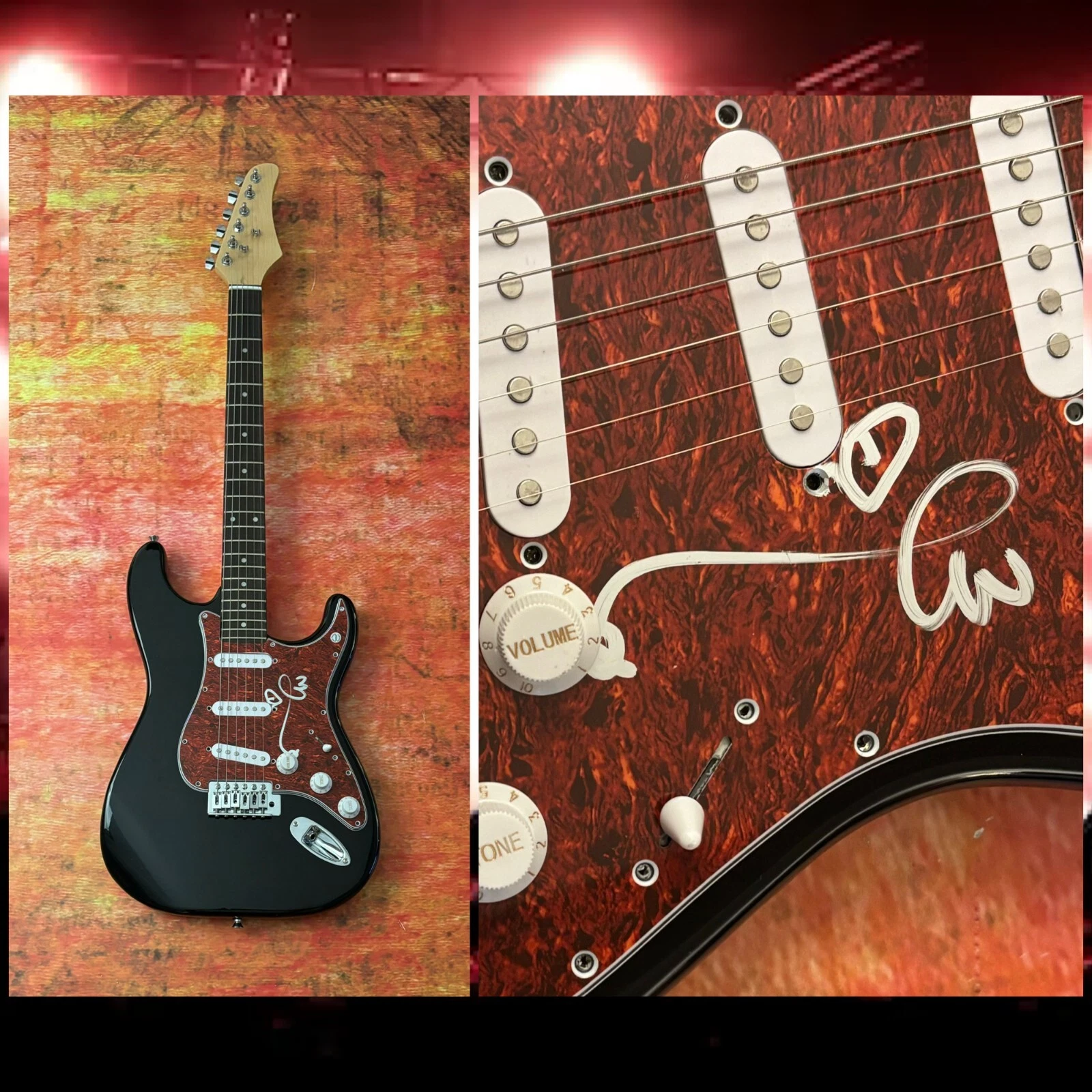 GFA New Kids on the Block Star  * DONNIE WAHLBERG *  Signed Electric Guitar COA