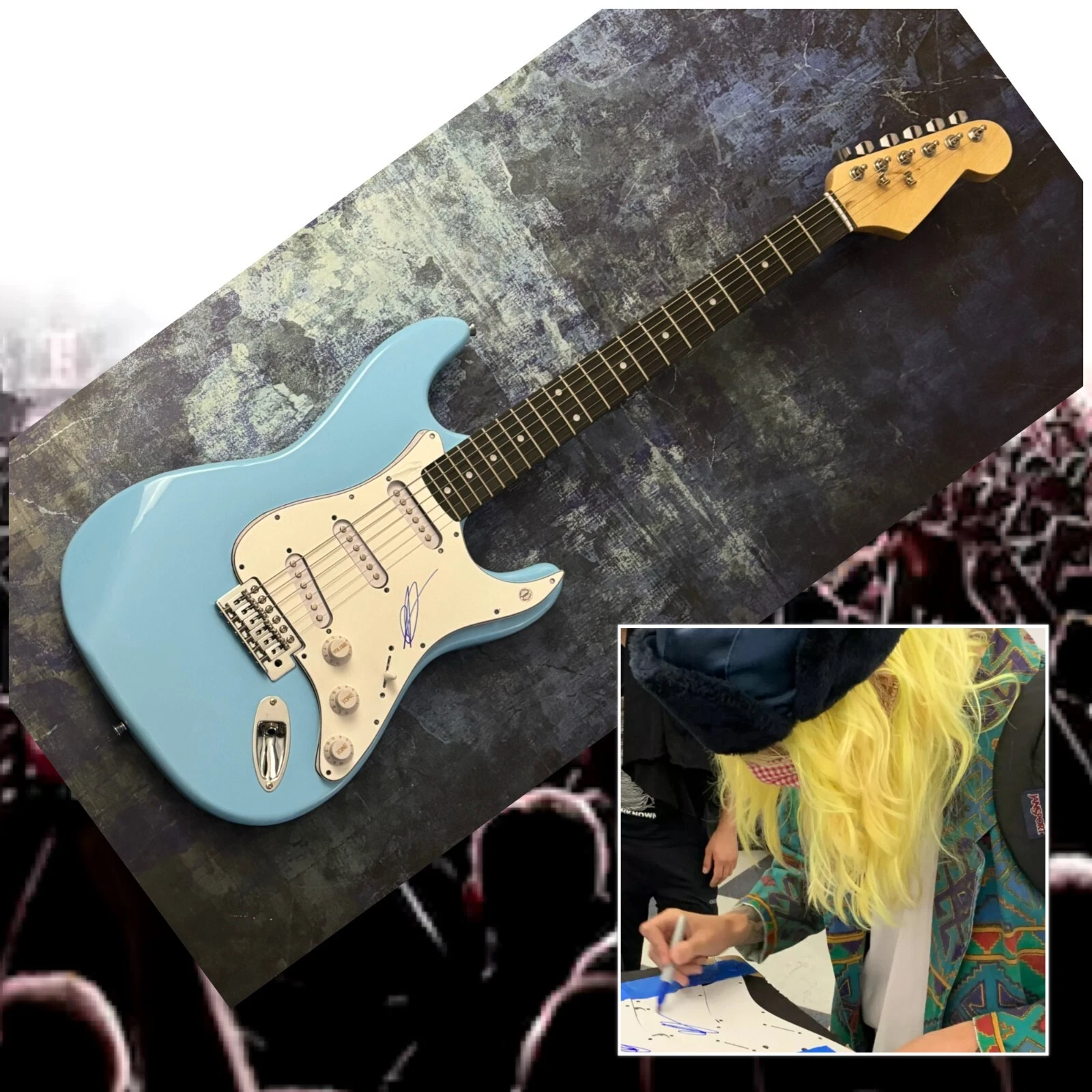 GFA Honeypie For Abby Star  * JAWNY *  Signed Electric Guitar EXACT PROOF COA