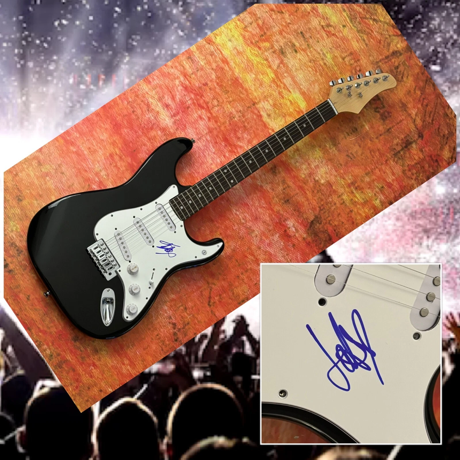 GFA Greedy & you broke me first * TATE McRAE * Signed Electric Guitar PROOF COA