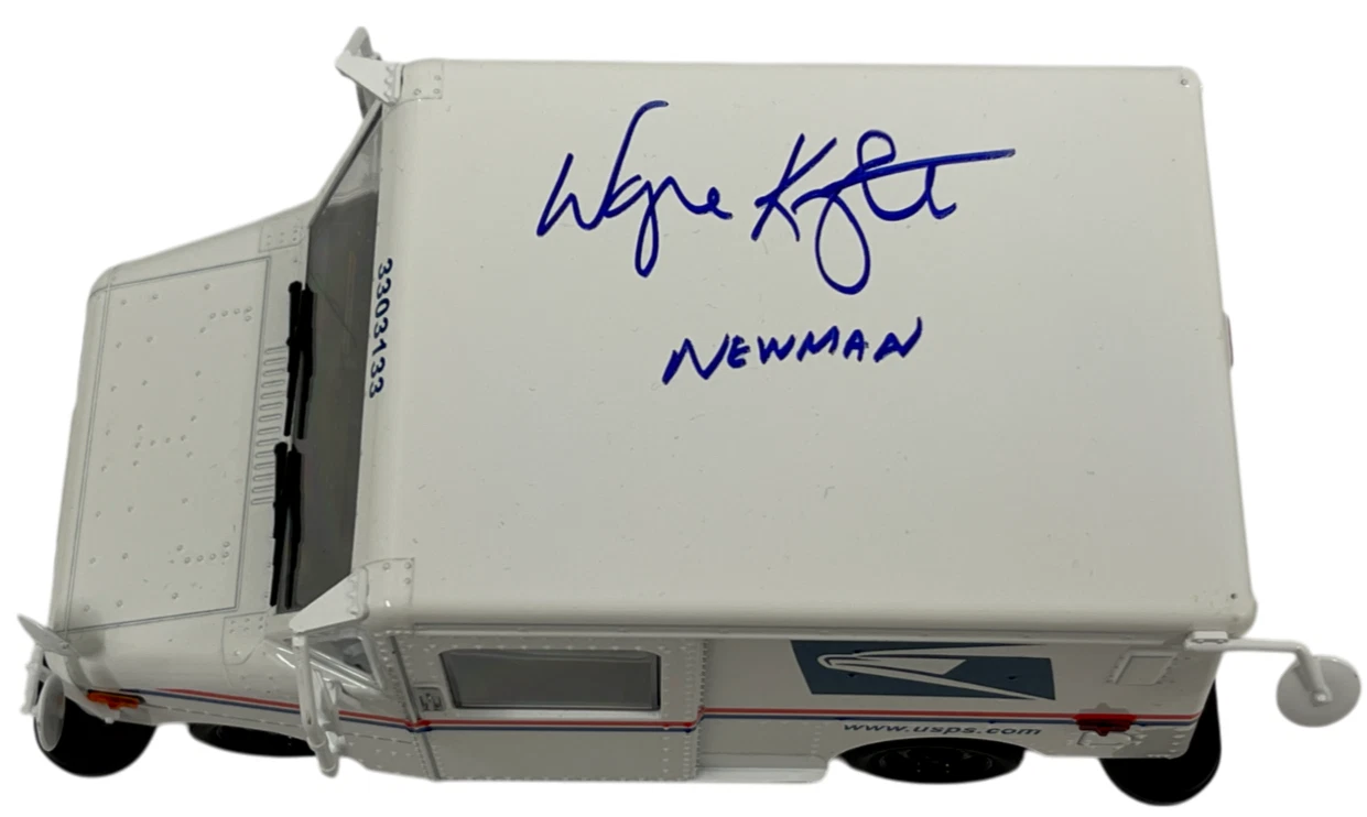 WAYNE KNIGHT SIGNED USPS POST OFFICE DIECAST 1:24 INSCRIPTION AUTOGRAPH BECKETT COLLECTIBLE MEMORABILIA