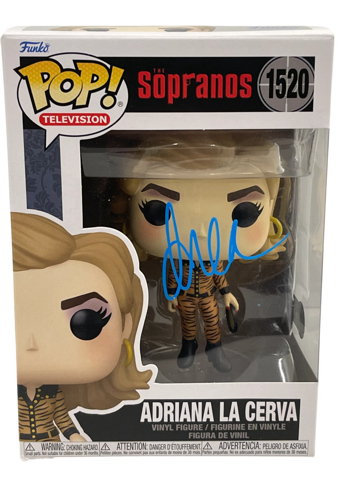 Drea de Matteo Signed Adriana La Cerva Funko The Sopranos Autograph Beckett