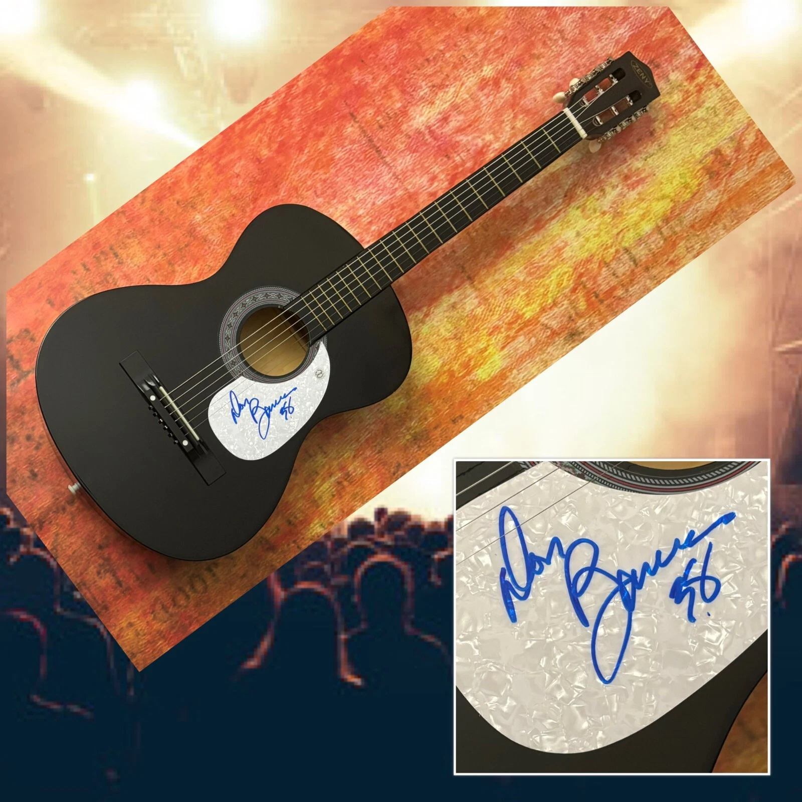 GFA 38 Special Band Singer  * DON BARNES *  Signed Acoustic Guitar PROOF COA