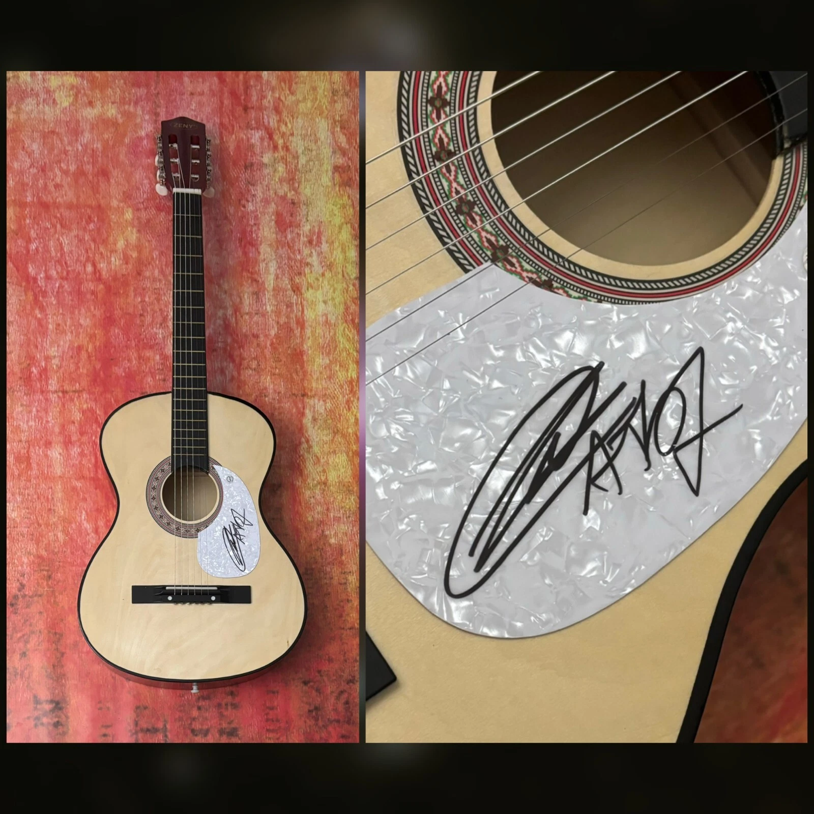 GFA Volume 1 Hell and You  * AMIGO THE DEVIL * Signed Acoustic Guitar  PROOF COA