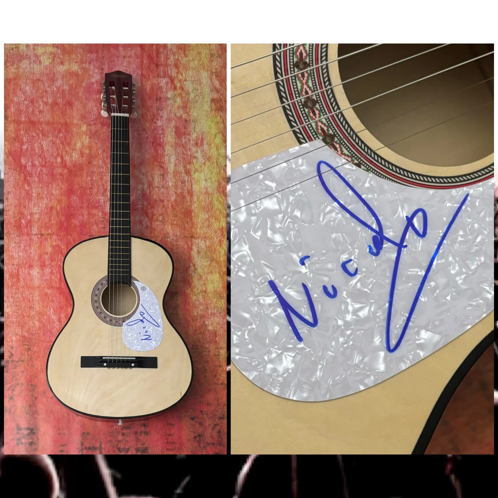 GFA Gipsy Kings Bamboleo  * NICOLAS REYES *  Signed Acoustic Guitar COA