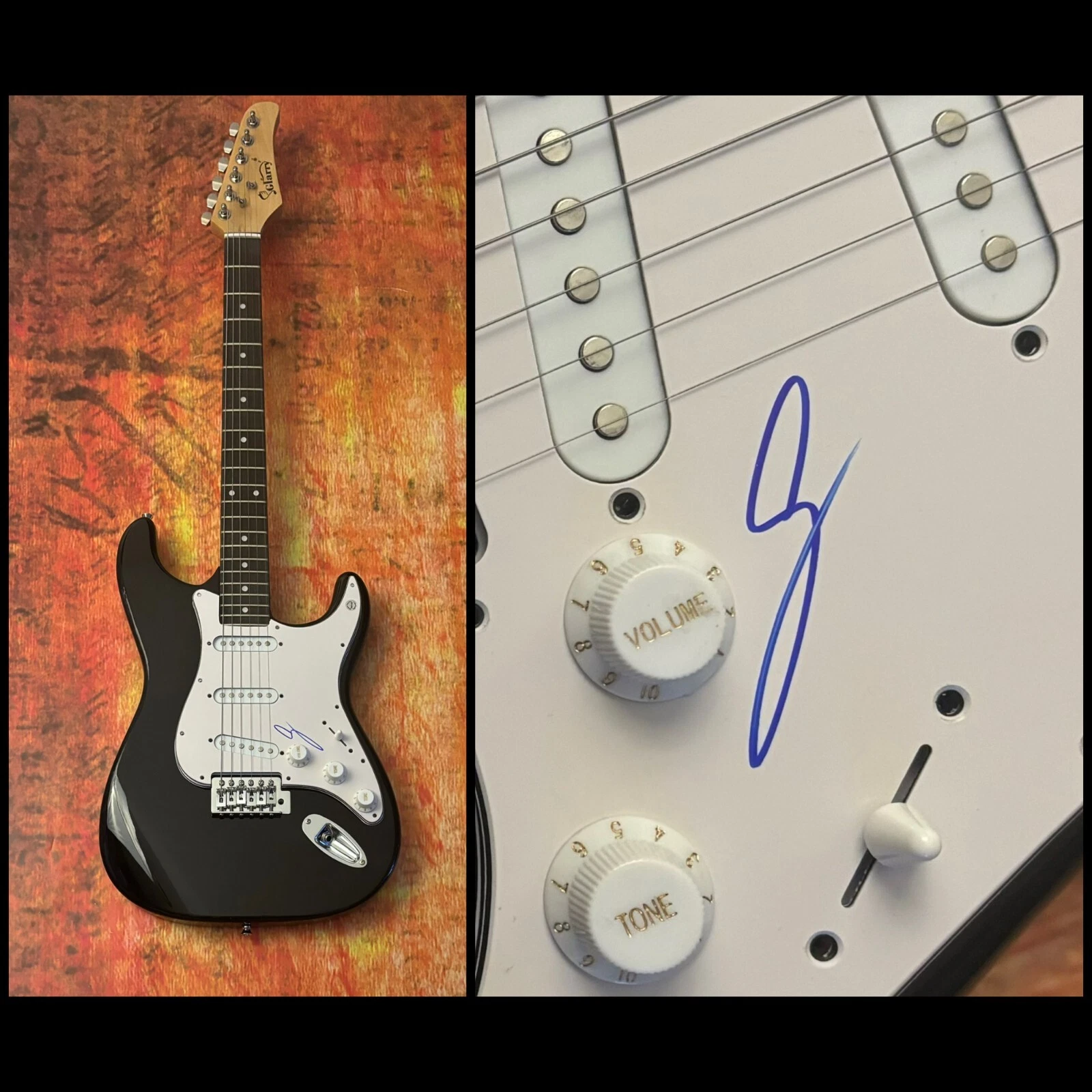 GFA  Backstreet Boys Long Road  * AJ McLEAN *  Signed Electric Guitar  COA