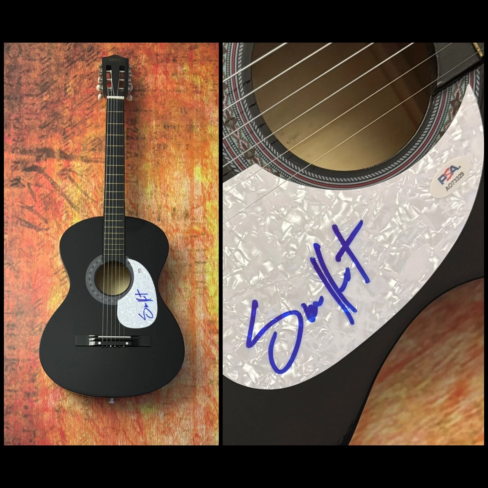 PSA  Body Like a Back Road  * SAM HUNT *  Signed Acoustic Guitar PROOF  COA