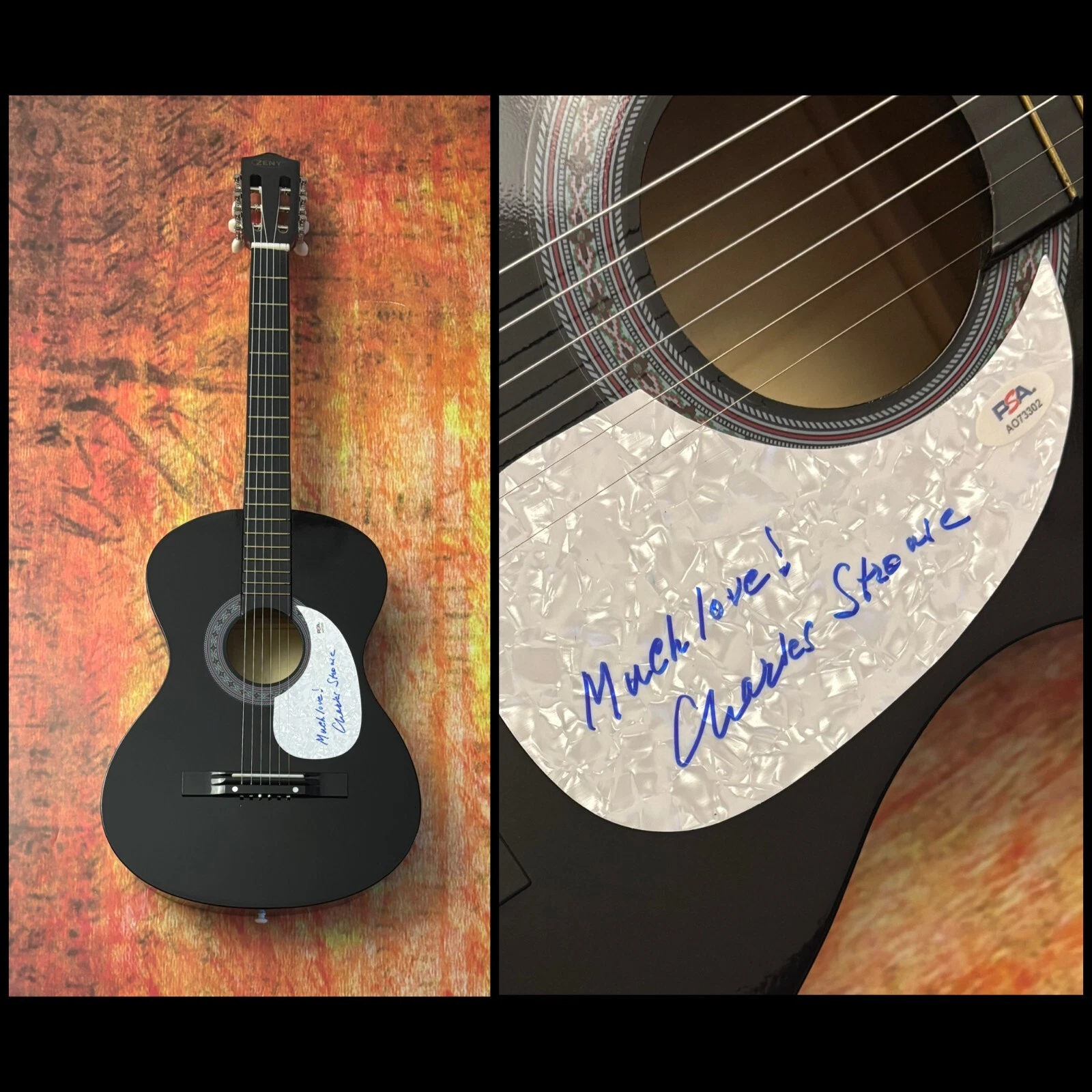 PSA Annie Movie Composer  * CHARLES STROUSE *  Signed Acoustic Guitar COA