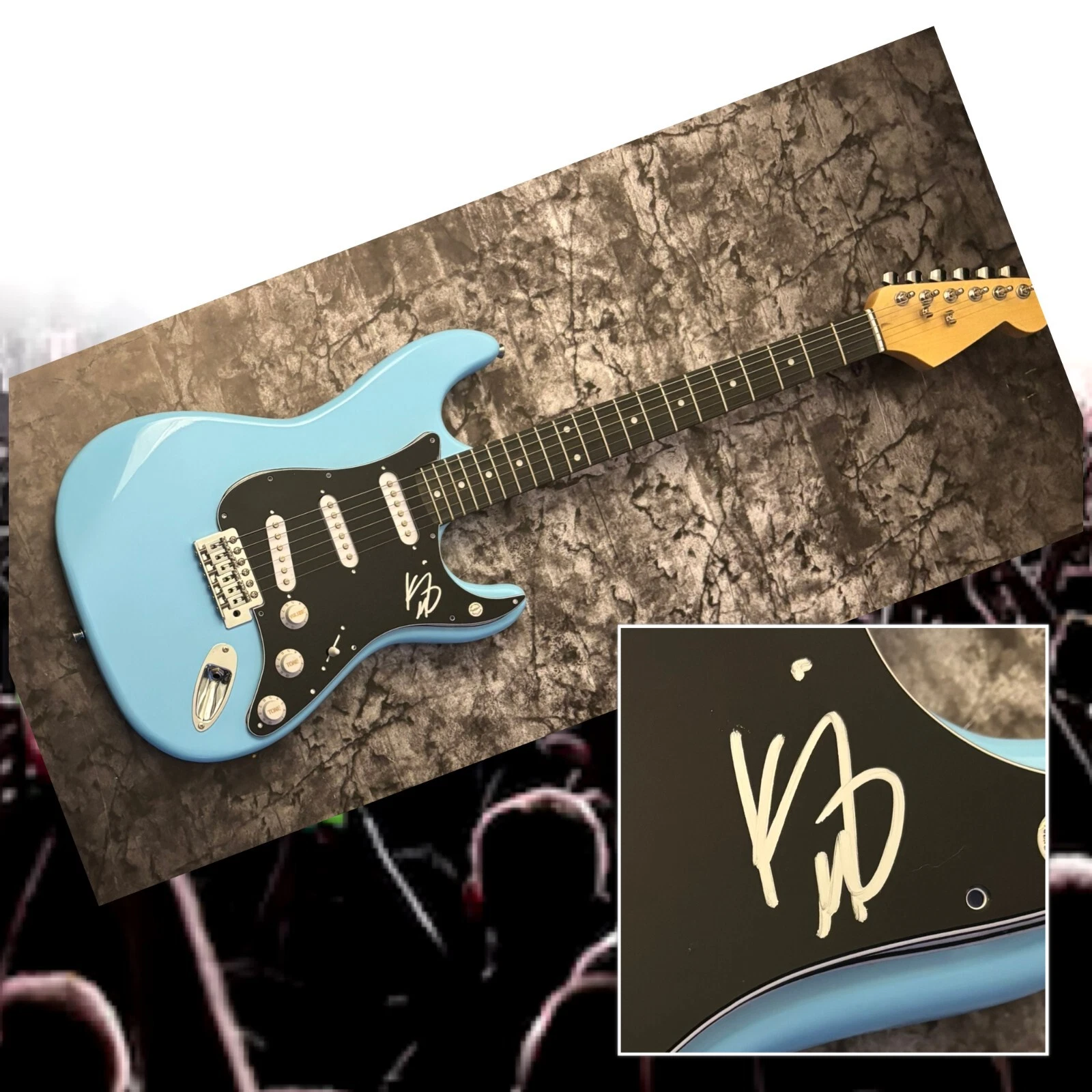 GFA Wild World She's Mine  * KIP MOORE *  Signed Electric Guitar PROOF K7 COA