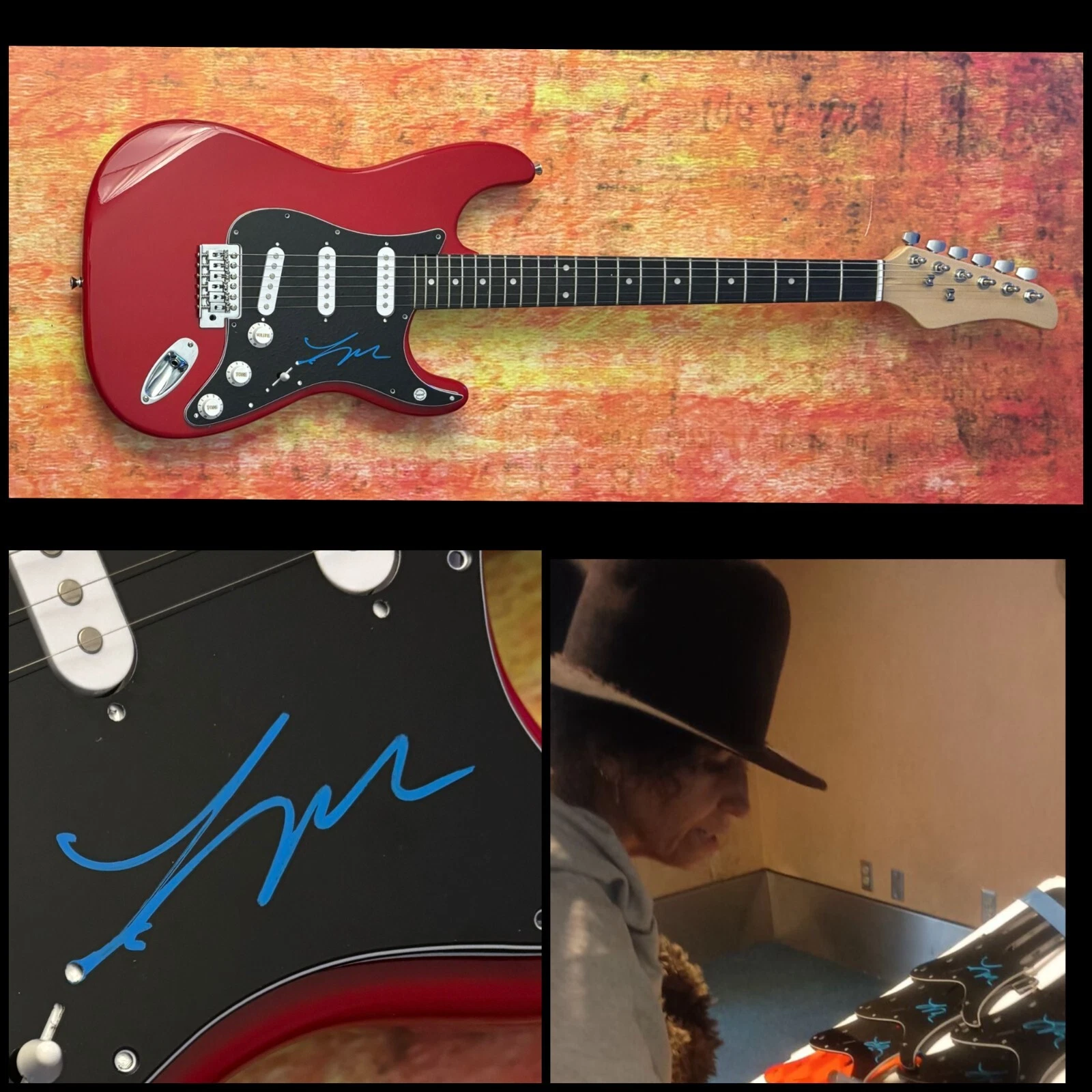 GFA 4 Non Blondes Band  * LINDA PERRY *  Signed Electric Guitar PROOF COA