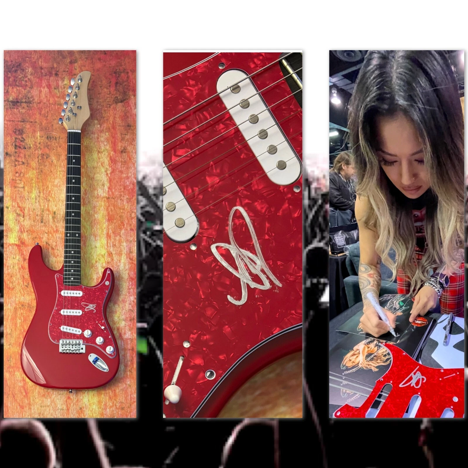 GFA The Smashing Pumpkins Band  * KIKI WONG *  Signed Electric Guitar PROOF COA