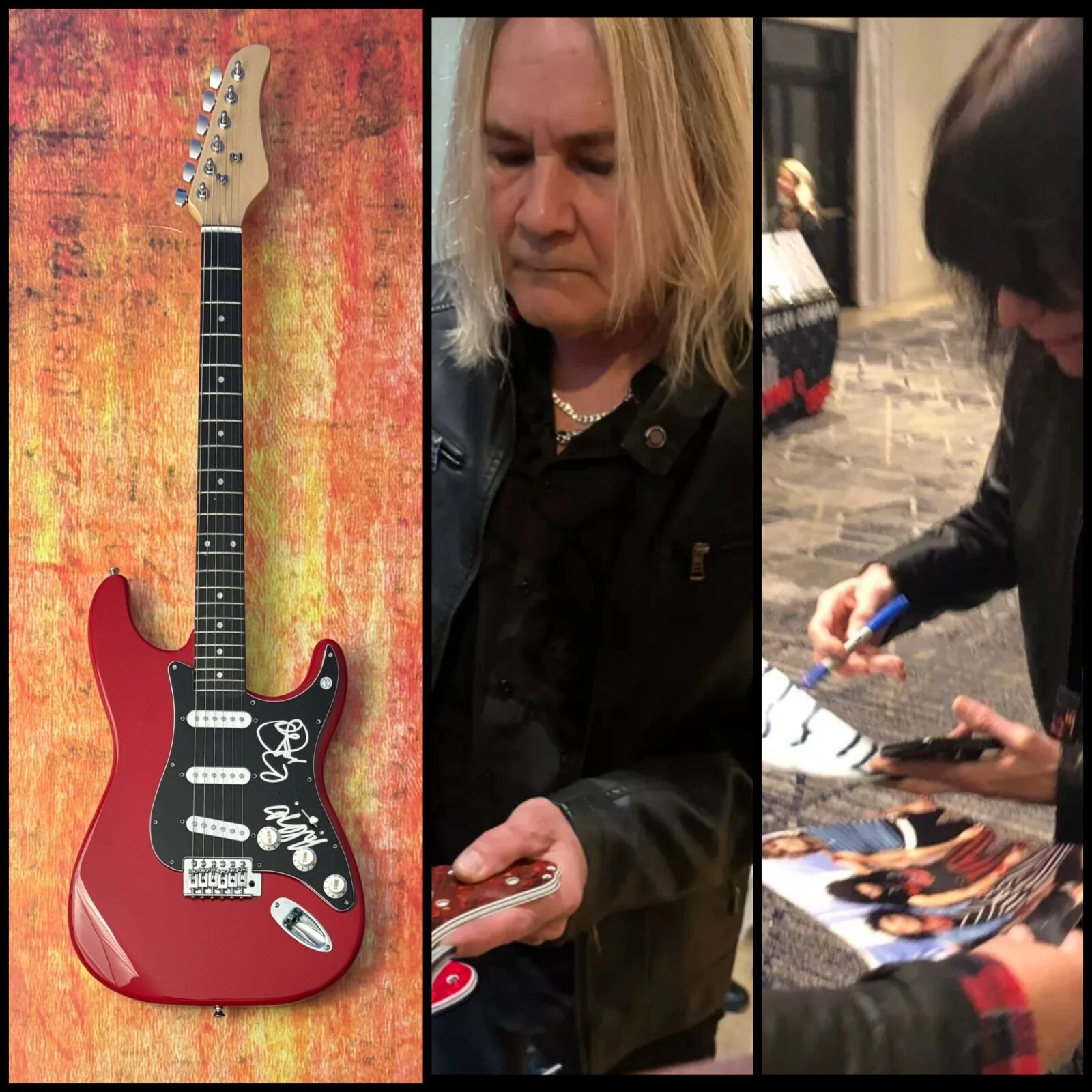 GFA Rudy Sarzo & Carlos Cavazo  * QUIET RIOT *  Signed Electric Guitar PROOF COA