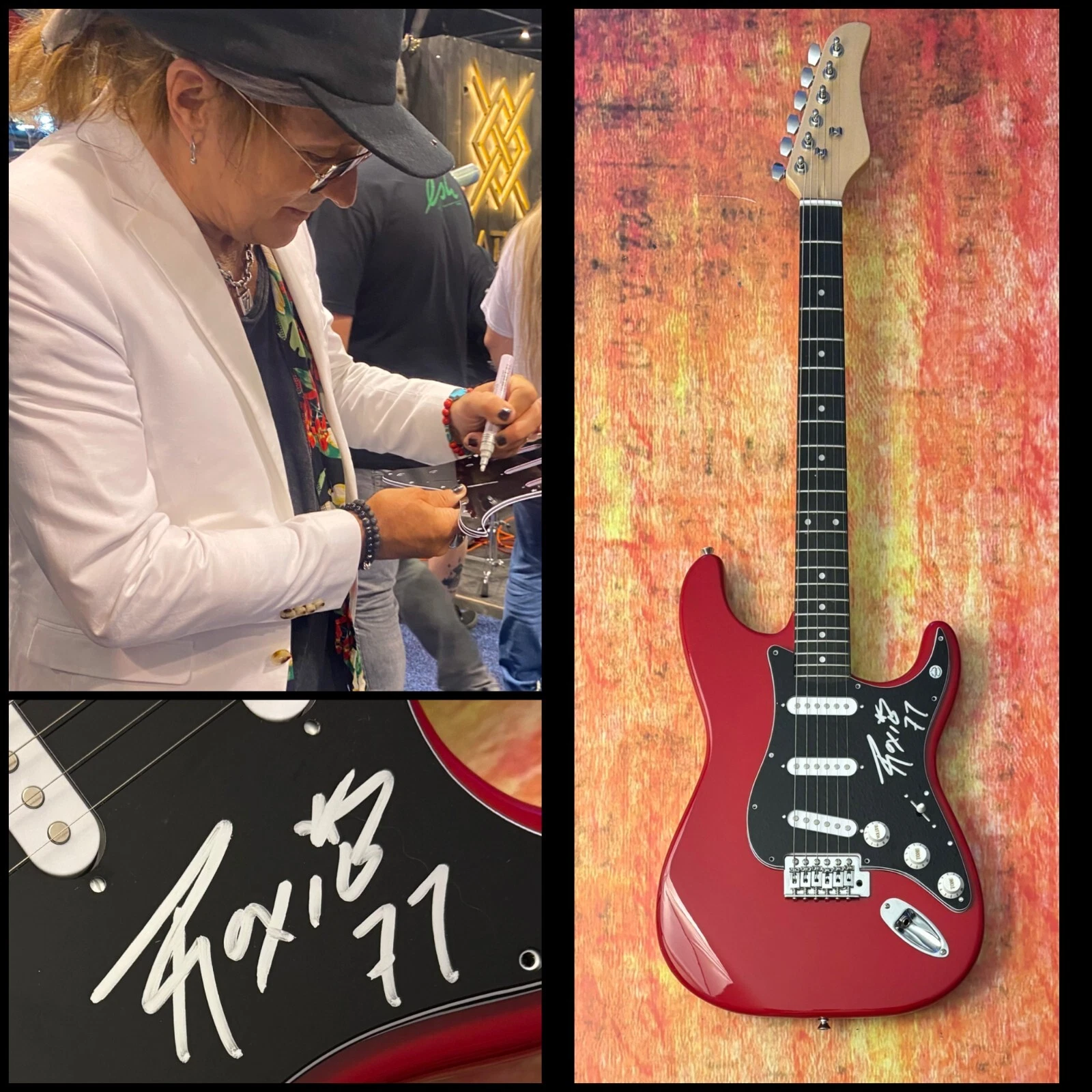 GFA Alice Cooper Guitarist  * RYAN ROXIE *  Signed Electric Guitar PROOF COA