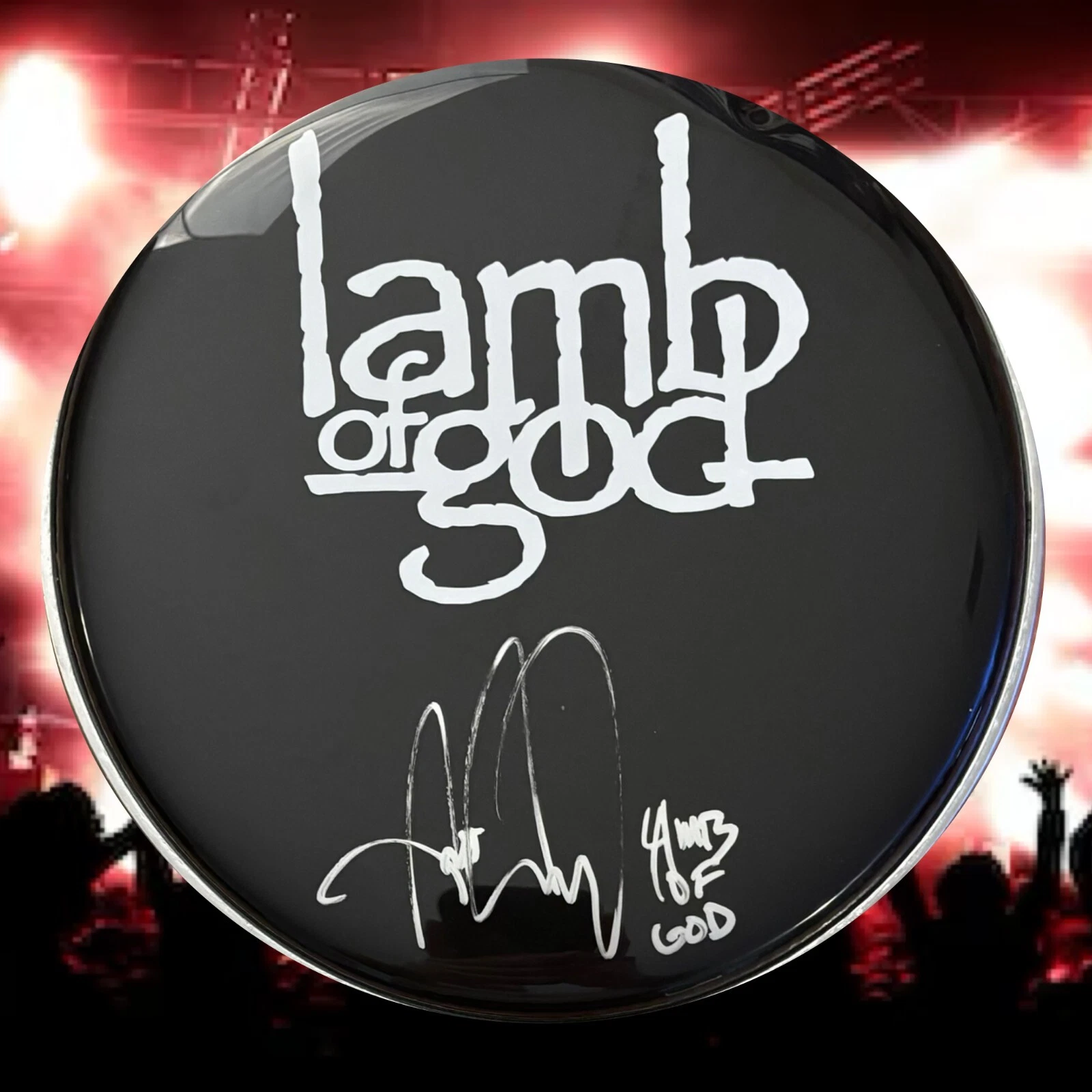 GFA Lamb of God Drummer  * ART CRUZ *  Signed New 10
