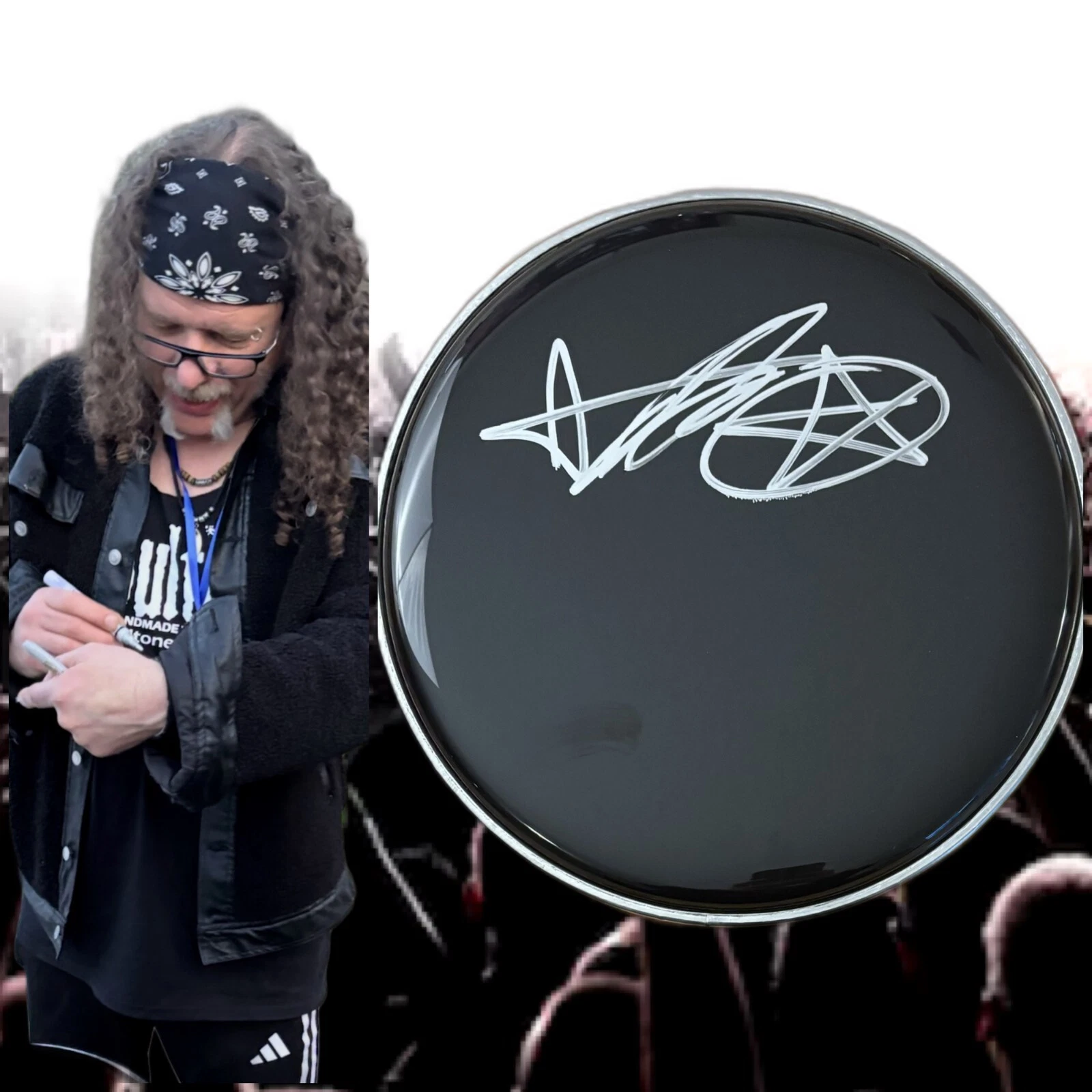 GFA White Zombie Drummer  * IVAN DE PRUME *  Signed 10