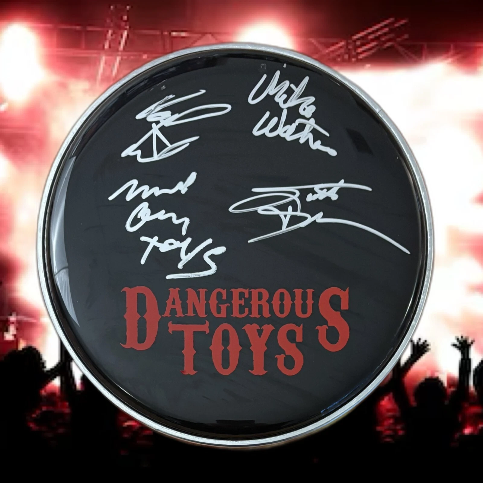 GFA Teas'n , Pleas'n Band  * DANGEROUS TOYS *  Signed 10