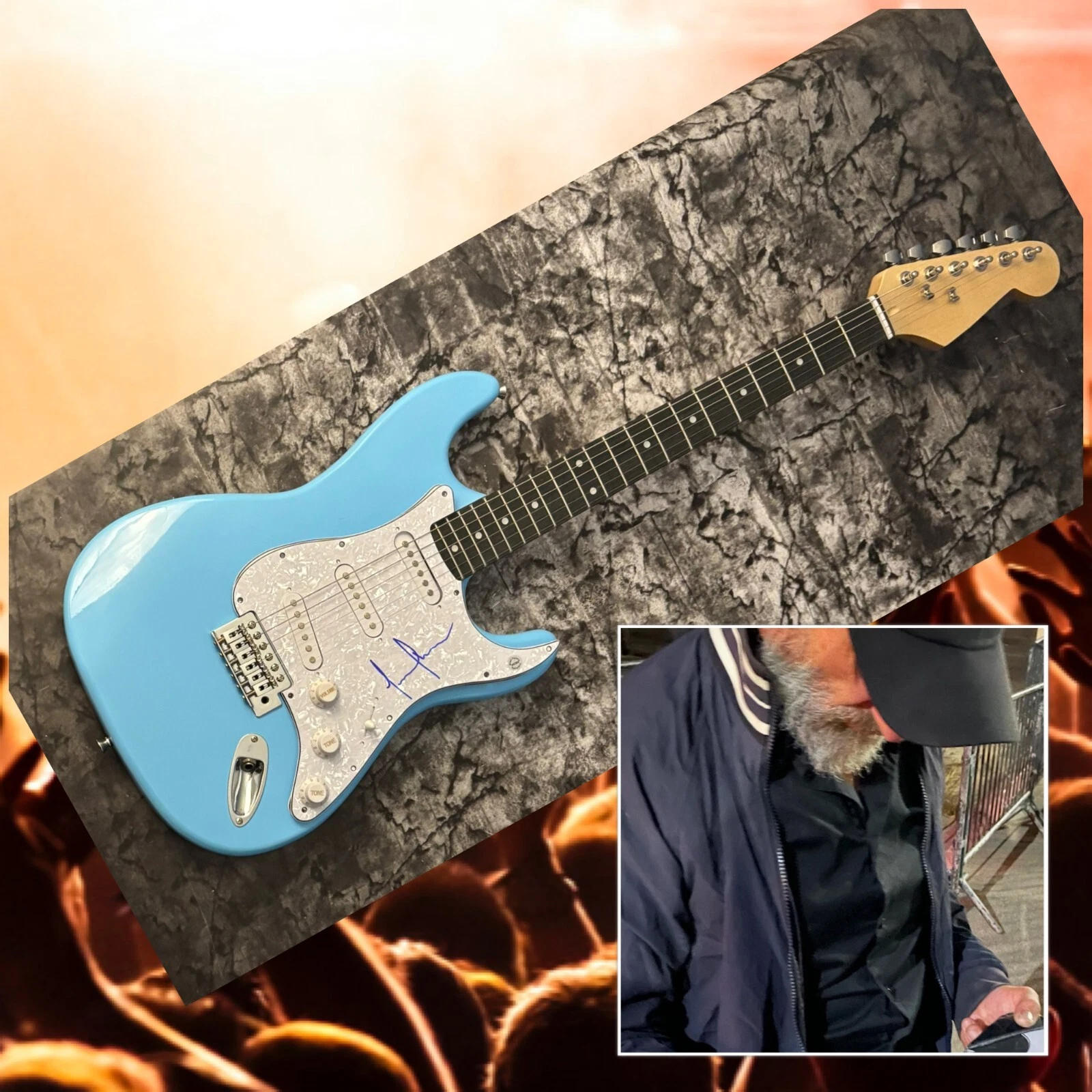 GFA Tool Band Bassist  * JUSTIN CHANCELLOR *  Signed Electric Guitar PROOF COA