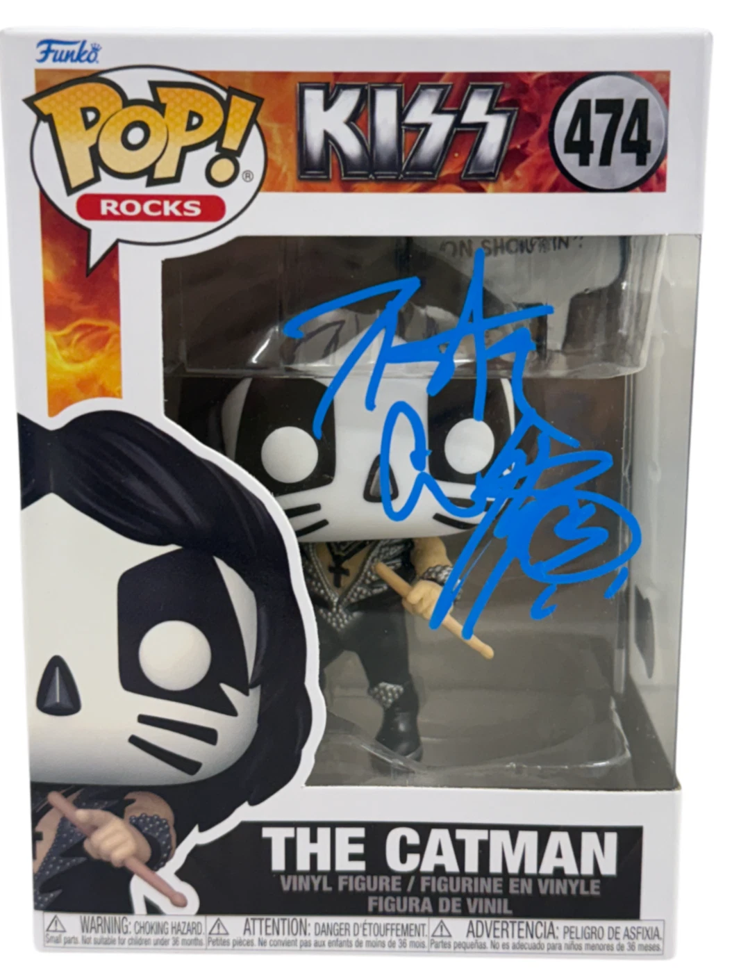 Peter Criss Signed The Catman Funko Kiss Authentic Autograph Beckett