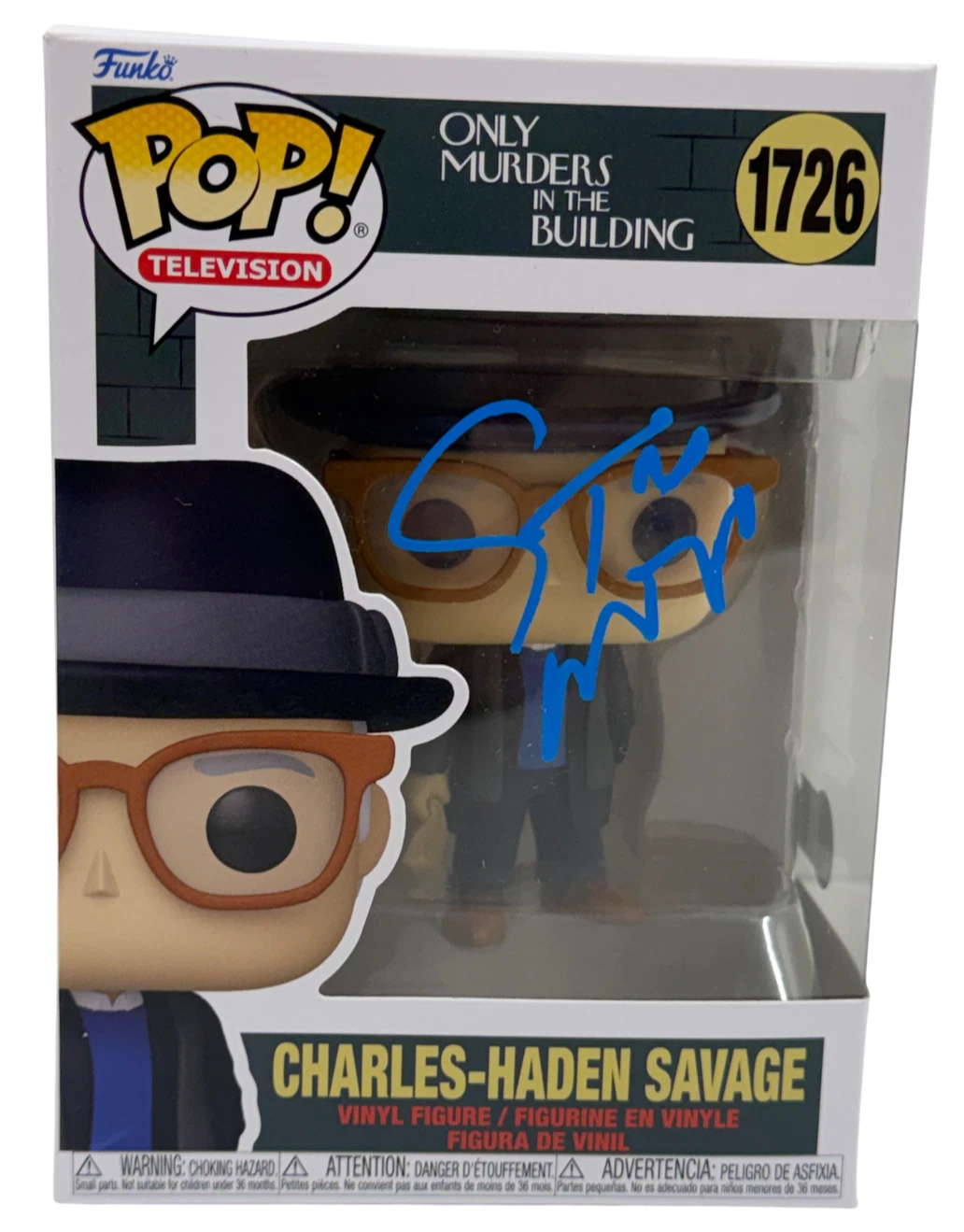 Steve Martin Signed Charles Haden Savage Funko Only Murders in the Building BAS
