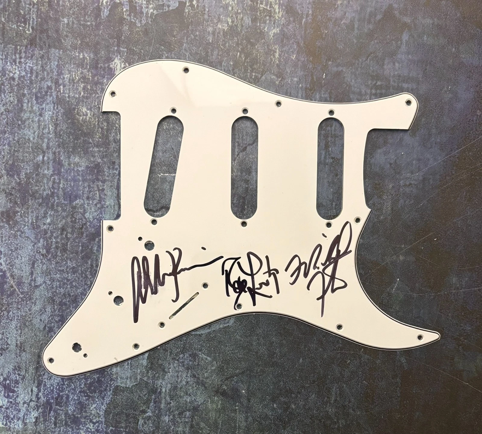 GFA Bill Michael & Allen x3 Band  * FIREHOUSE *  Signed Electric Pickguard COA