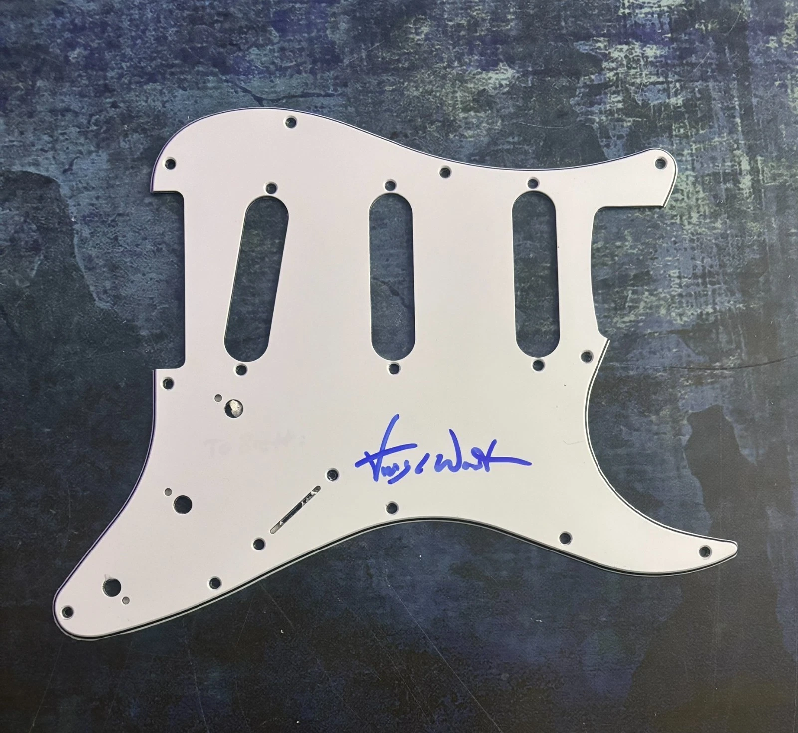 GFA Bela Fleck  * VICTOR WOOTEN *  Signed Electric Pickguard PROOF COA