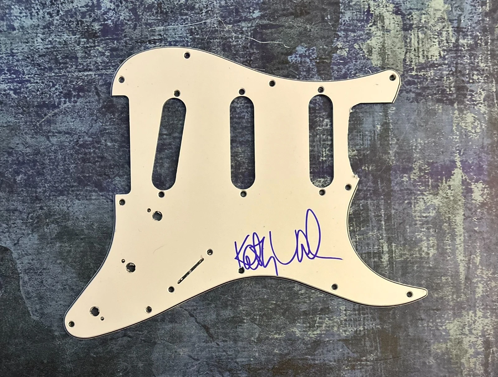 GFA The Go-Go's Bass Guitarist * KATHY VALENTINE * Signed Electric Pickguard COA