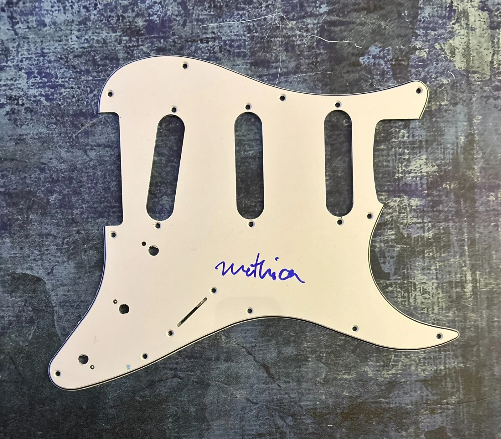 GFA Vices Blue Hour Clear Star  * MOTHICA *  Signed Electric Pickguard PROOF COA