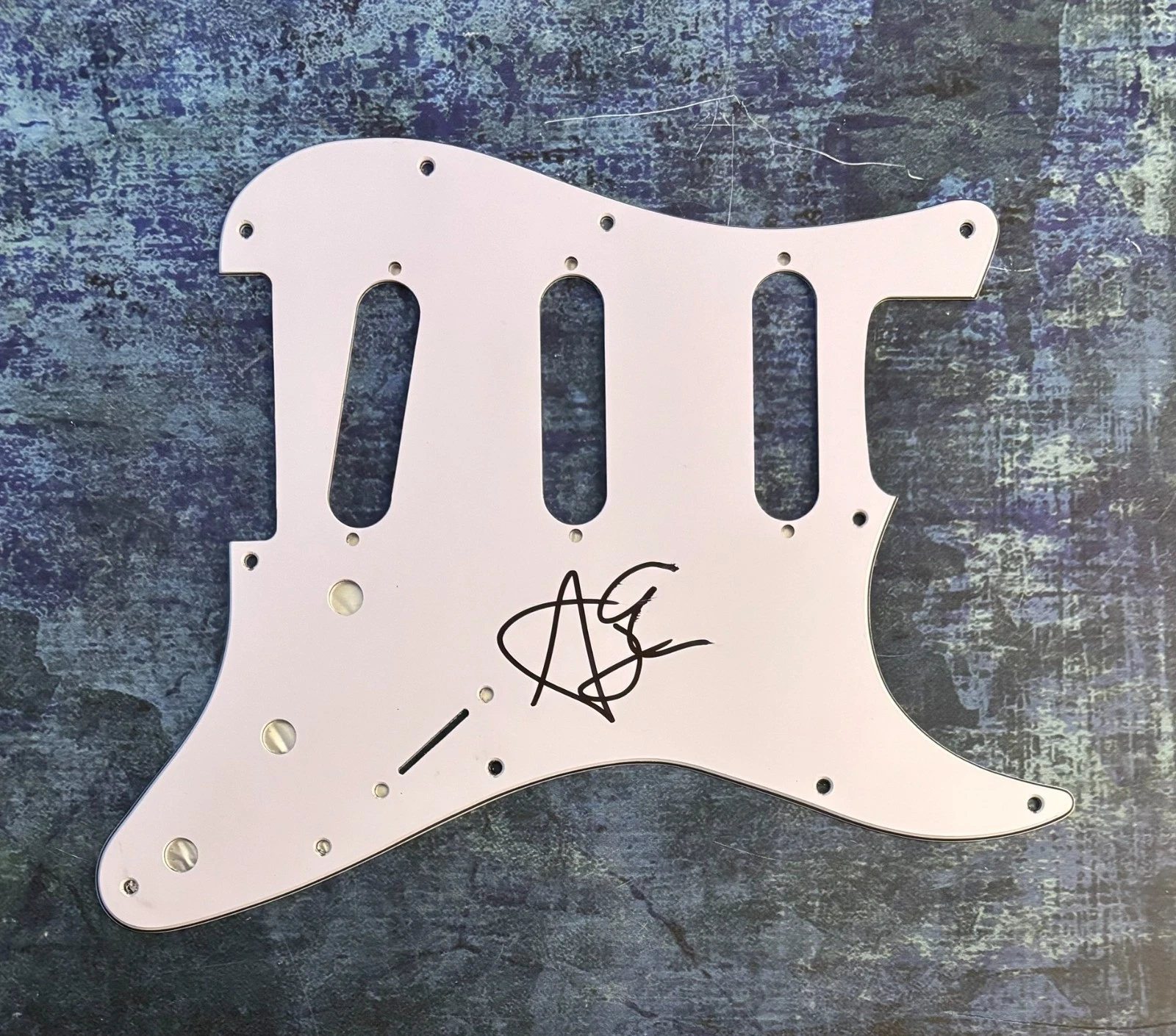 GFA The Misfits Guitarist  * ACEY SLADE *  Signed Electric Pickguard COA