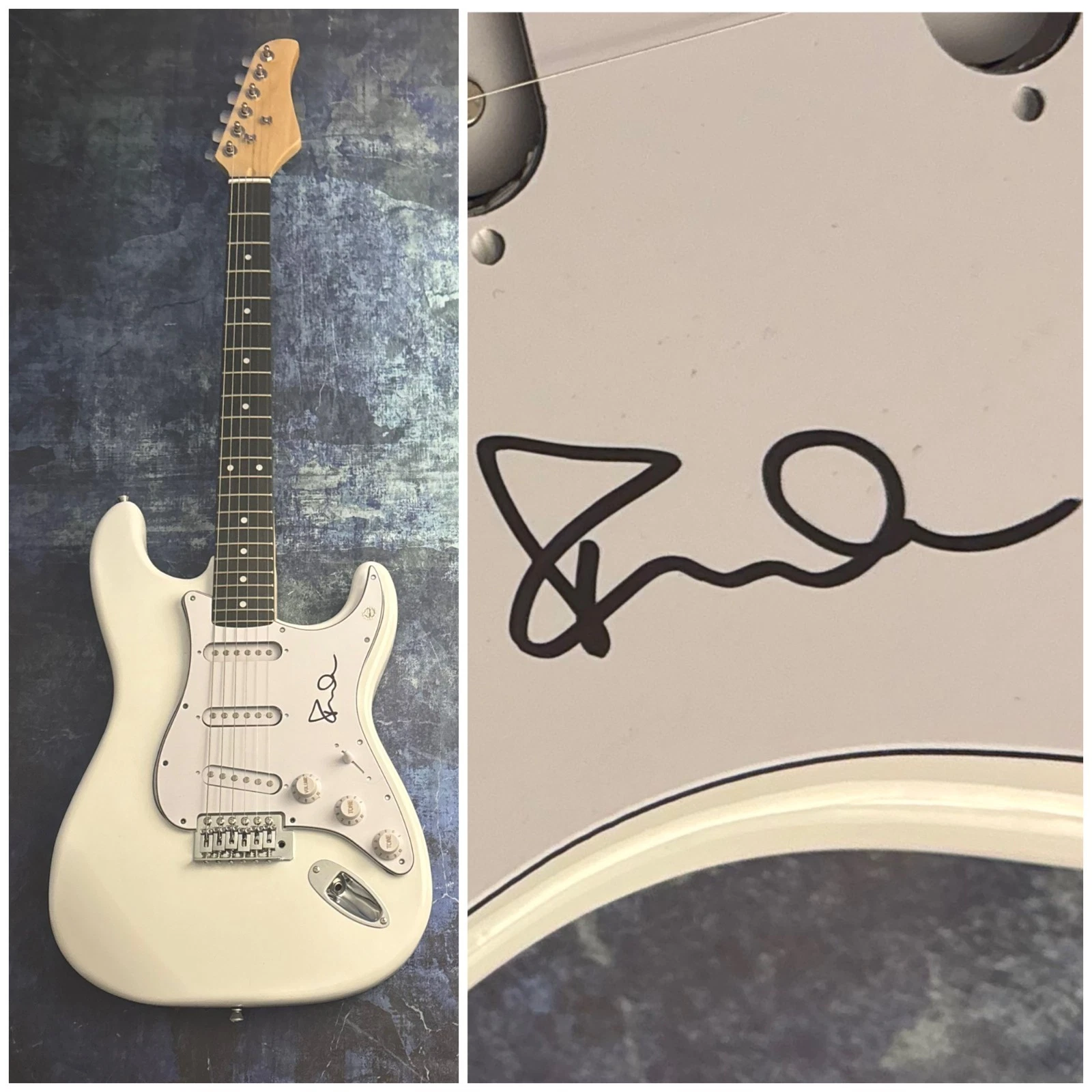 GFA  Ryan O'Neal Singer  * SLEEPING AT LAST * Signed Electric Guitar PROOF COA
