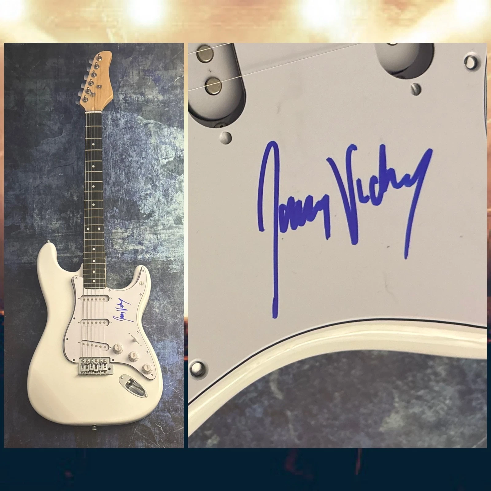 GFA Pressure & Until Morning Star  * JAMES VICKERY *  Signed Electric Guitar COA