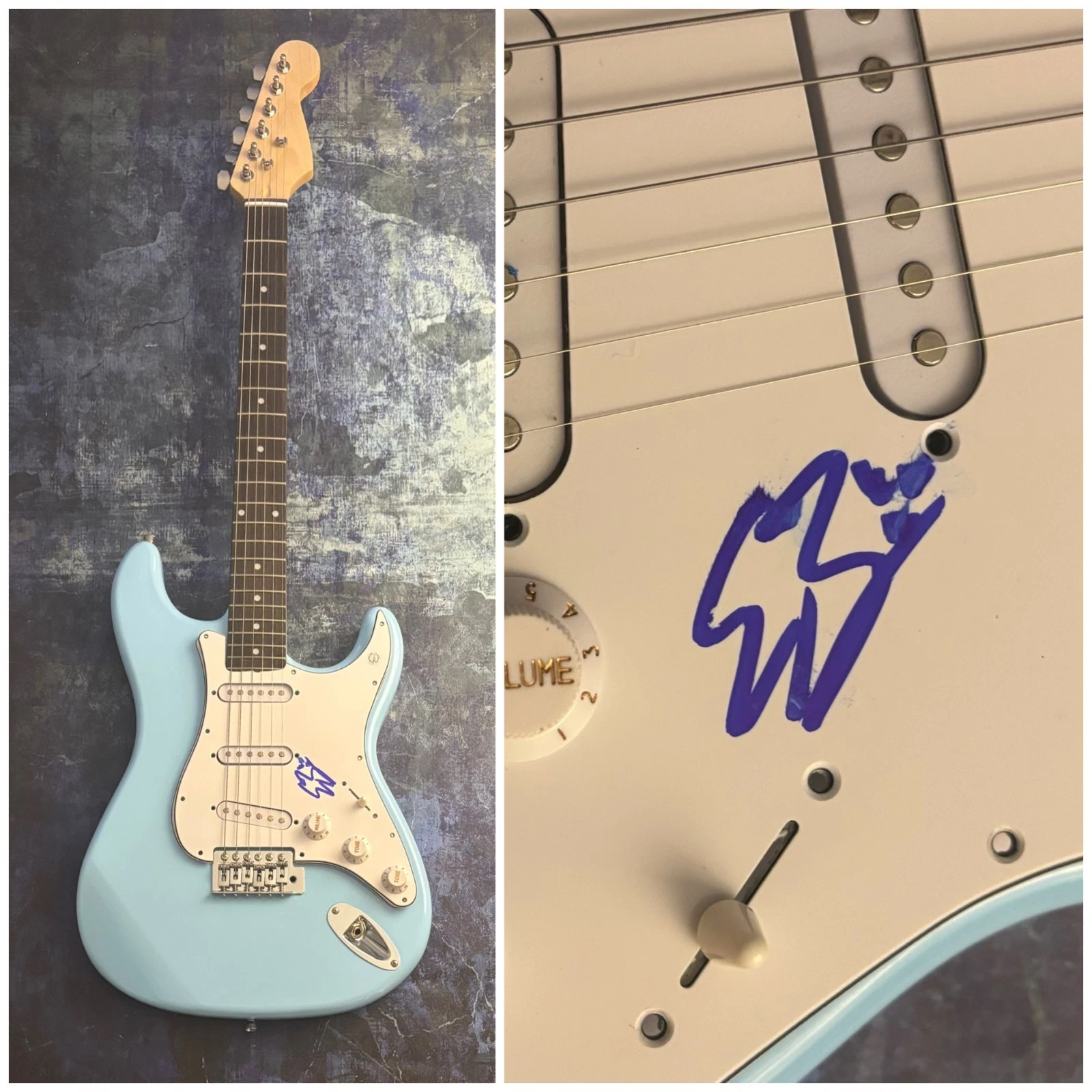 GFA The Black Pumas Fire * ERIC BURTON * Signed Electric Guitar PROOF E5 COA