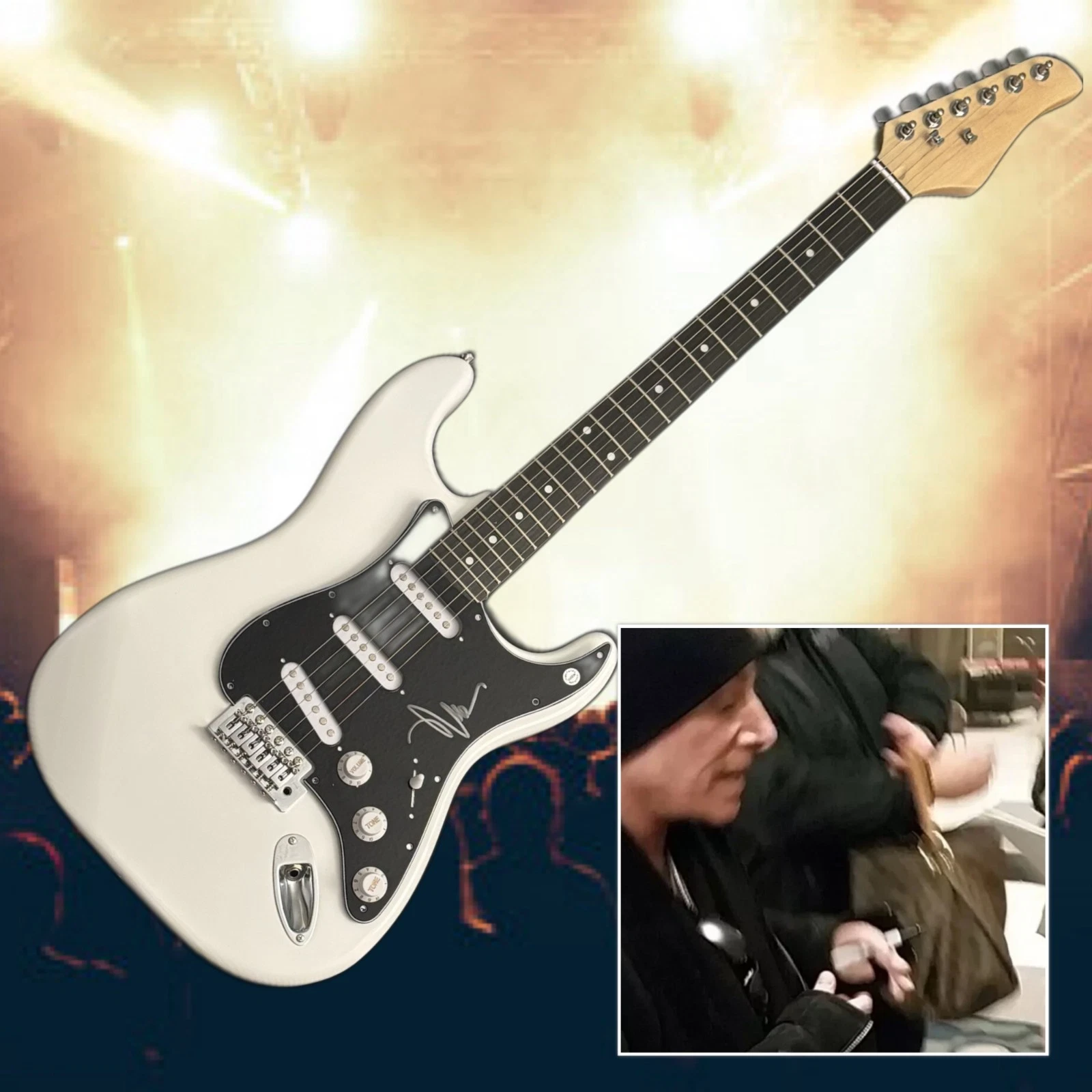 GFA Journey Band Guitarist  * NEAL SCHON *  Signed Electric Guitar COA