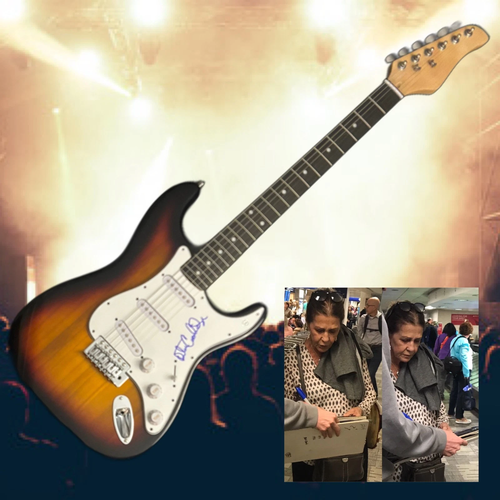 GFA Higher and Higher  * RITA COOLIDGE *  Signed Electric Guitar PROOF COA