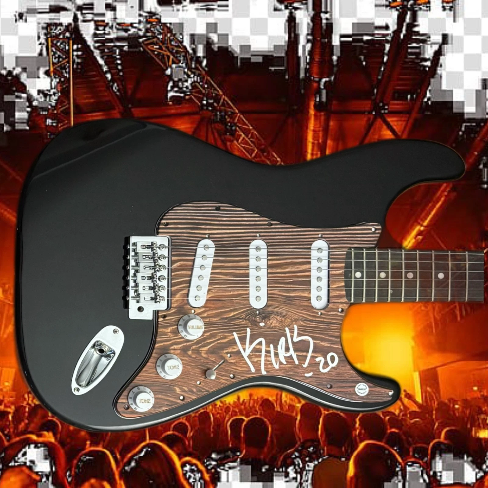 GFA Crowbar & Down Guitarist * KIRK WINDSTEIN * Signed Electric Guitar K6 COA
