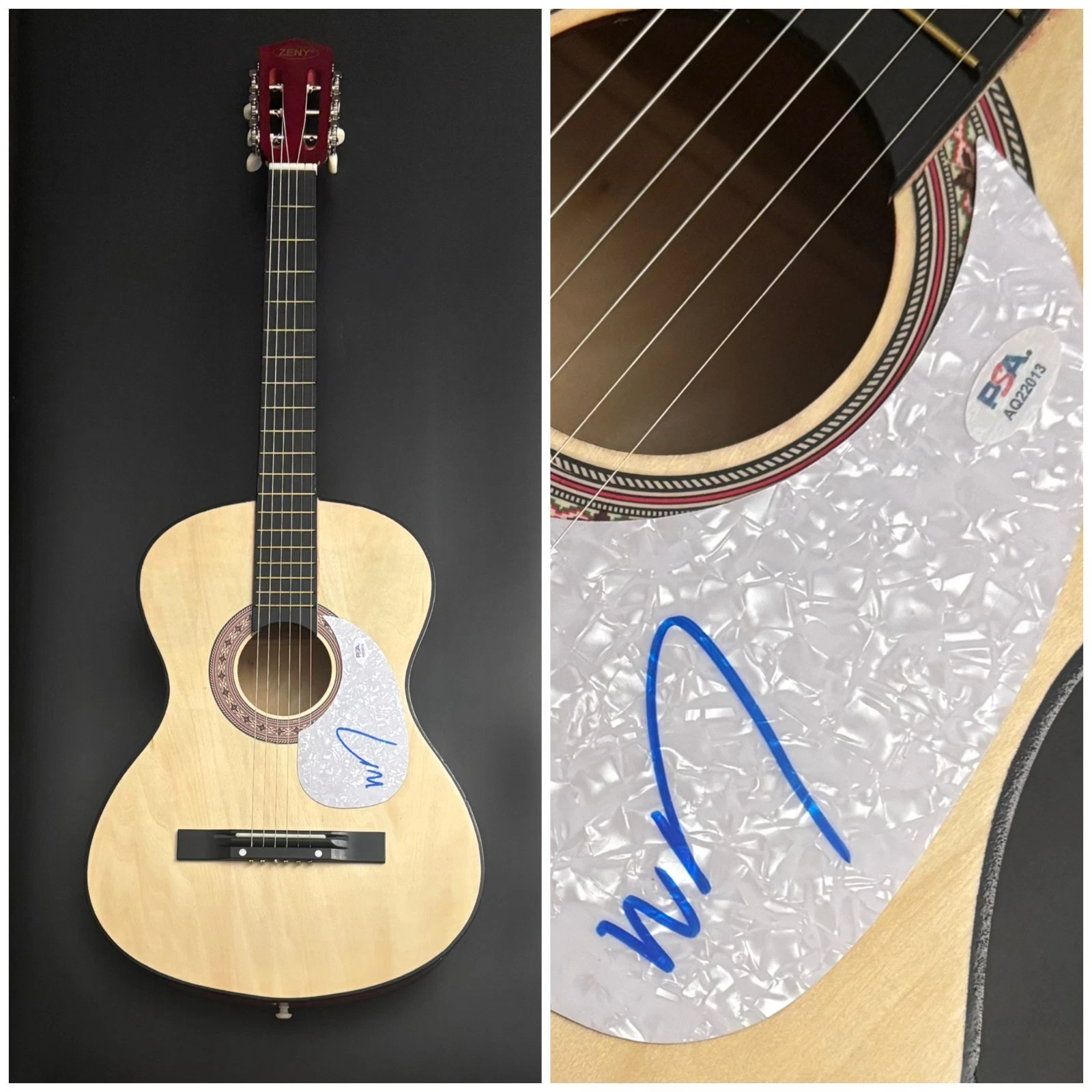 PSA  The Lumineers Band Singer  *  WESLEY SCHULTZ *  Signed Acoustic Guitar COA