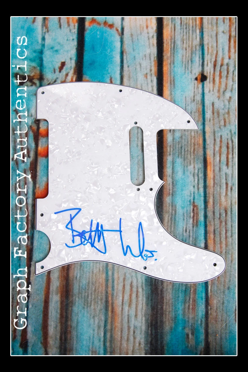 **GFA SOMEBODY LOVES YOU *BETTY WHO* SIGNED ELECTRIC TELE PICKGUARD AD1 COA** COLLECTIBLE MEMORABILIA