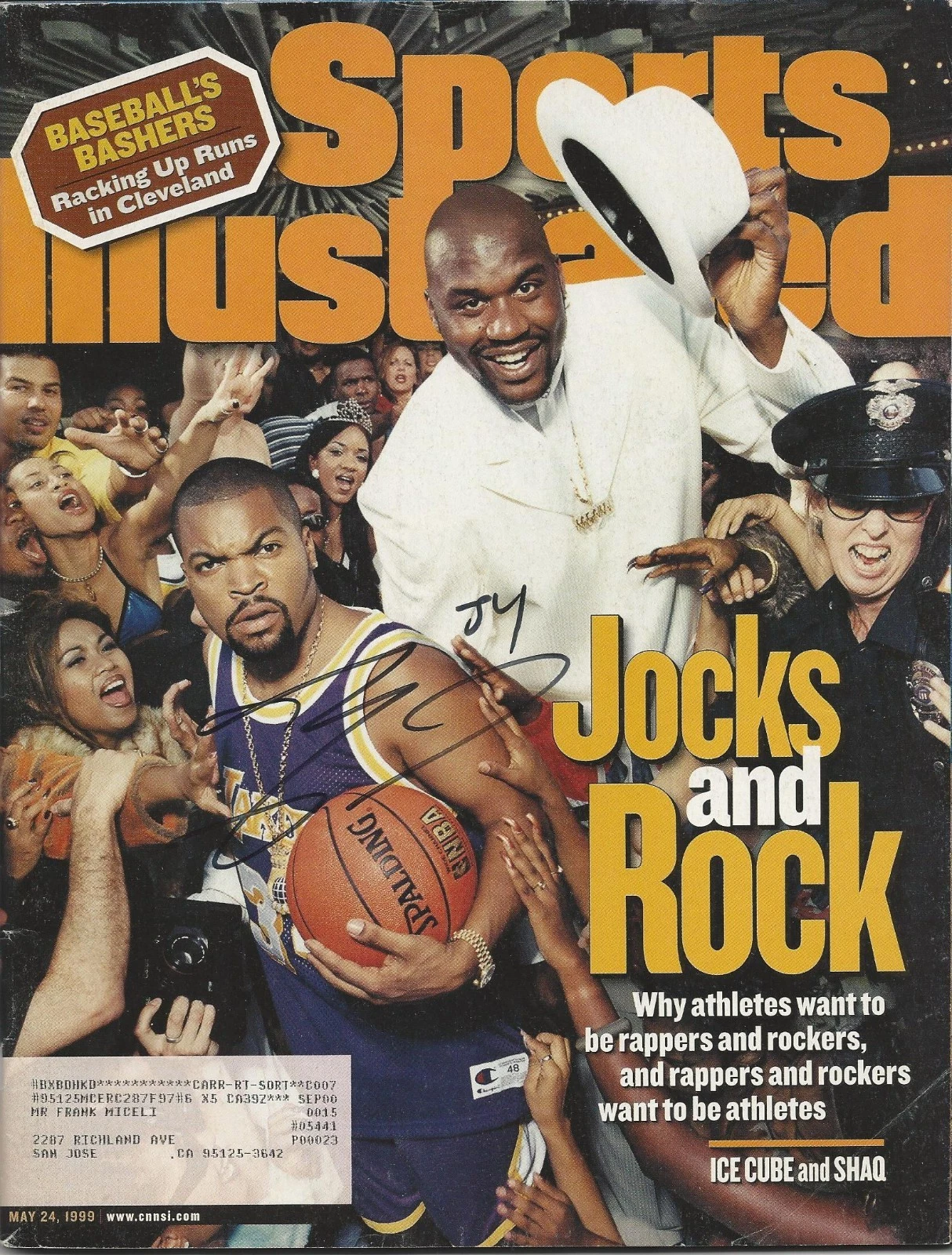 **GFA SPORTS ILLUSTRATED *SHAQUILLE O’NEAL* SIGNED SI MAGAZINE AD1 COA** COLLECTIBLE MEMORABILIA