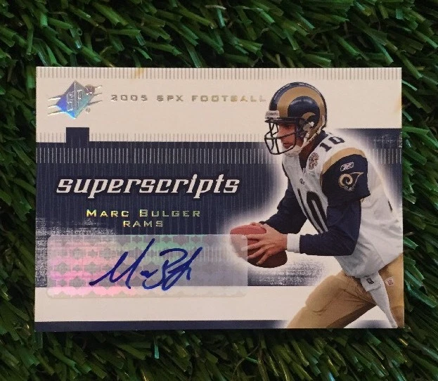 2005 SPx Superscripts #SS-MB Marc Bulger St. Louis Rams Auto Football Card