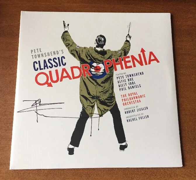 Pete Townshend CLASSIC QUADROPHENIA  Album Cover W/ Vinyl JSA/COA P34363