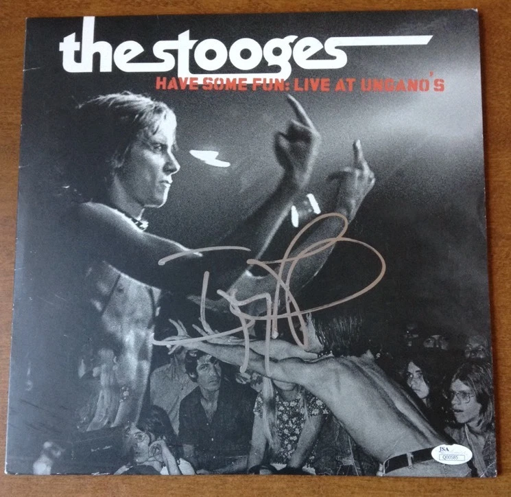 IGGY POP SIGNED AUTOGRAPHED THE STOOGES VINYL RECORD LP ALBUM JSA