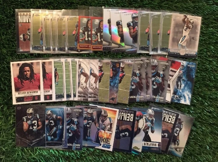(40) CARD KELVIN BENJAMIN RC LOT TOPPS CHROME DIE CUT INSERTS CAROLINA PANTHERS COLLECTIBLE MEMORABILIA