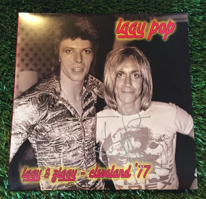 IGGY POP SIGNED SILVER INK CLEVELAND 77 VINYL RECORD LP ALBUM JSA/COA P34378