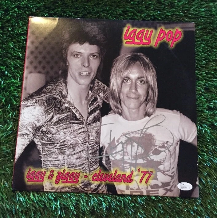 IGGY POP SIGNED SILVER INK CLEVELAND 77 VINYL RECORD LP ALBUM JSA/COA Q00584